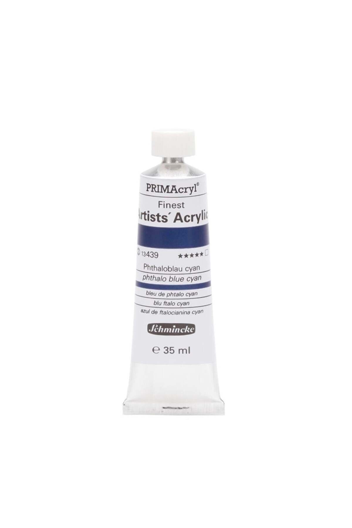 Schmincke Primacryl Artist Akrilik Boya 35 ml Seri 2 439 Phthalo Blue Cyan