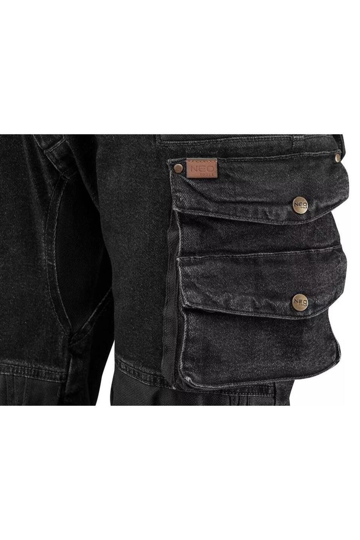 NEO-Pantaloni de lucru tip blugi, NEO, model Denim, negru, marimea L/52 2