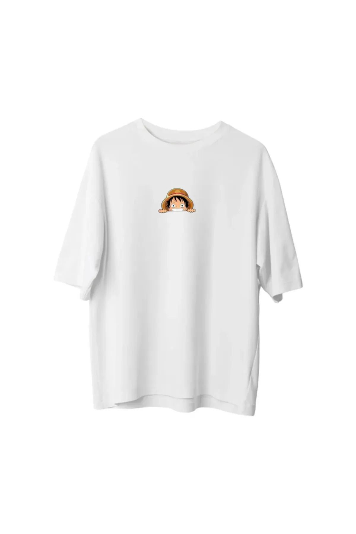 Koklonmoda Unisex Mini Anime Baskılı Oversize T-Shirt