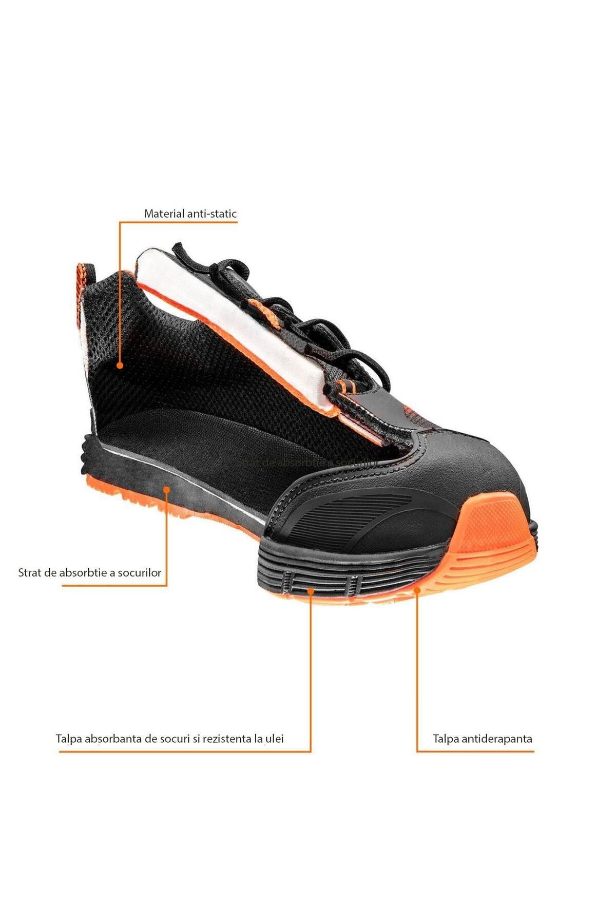 NEO-Pantofi de lucru fara elemente metalice, O1, SRC, marimea 41, 3