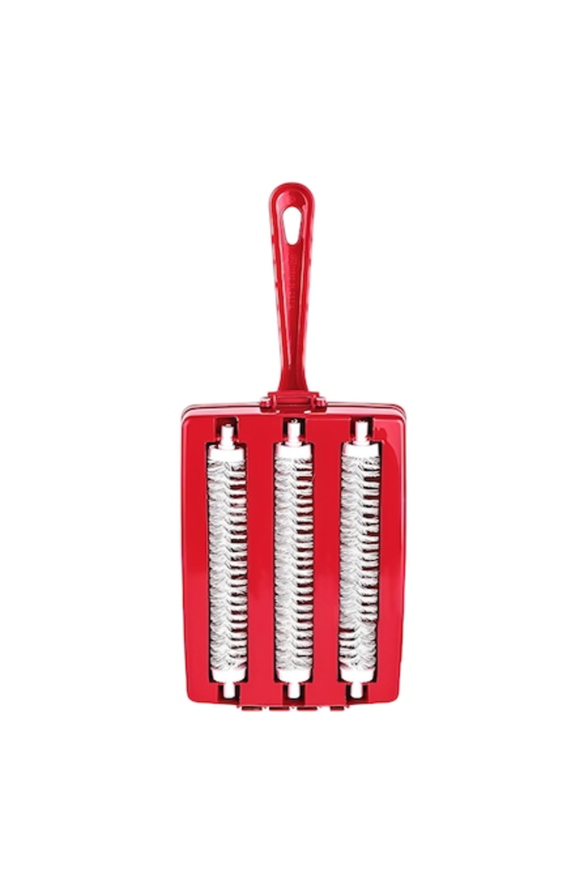 ABYZ-Carpet brush, 3 wheels, simple model, removable handle, 16 x 12 cm, red color 4