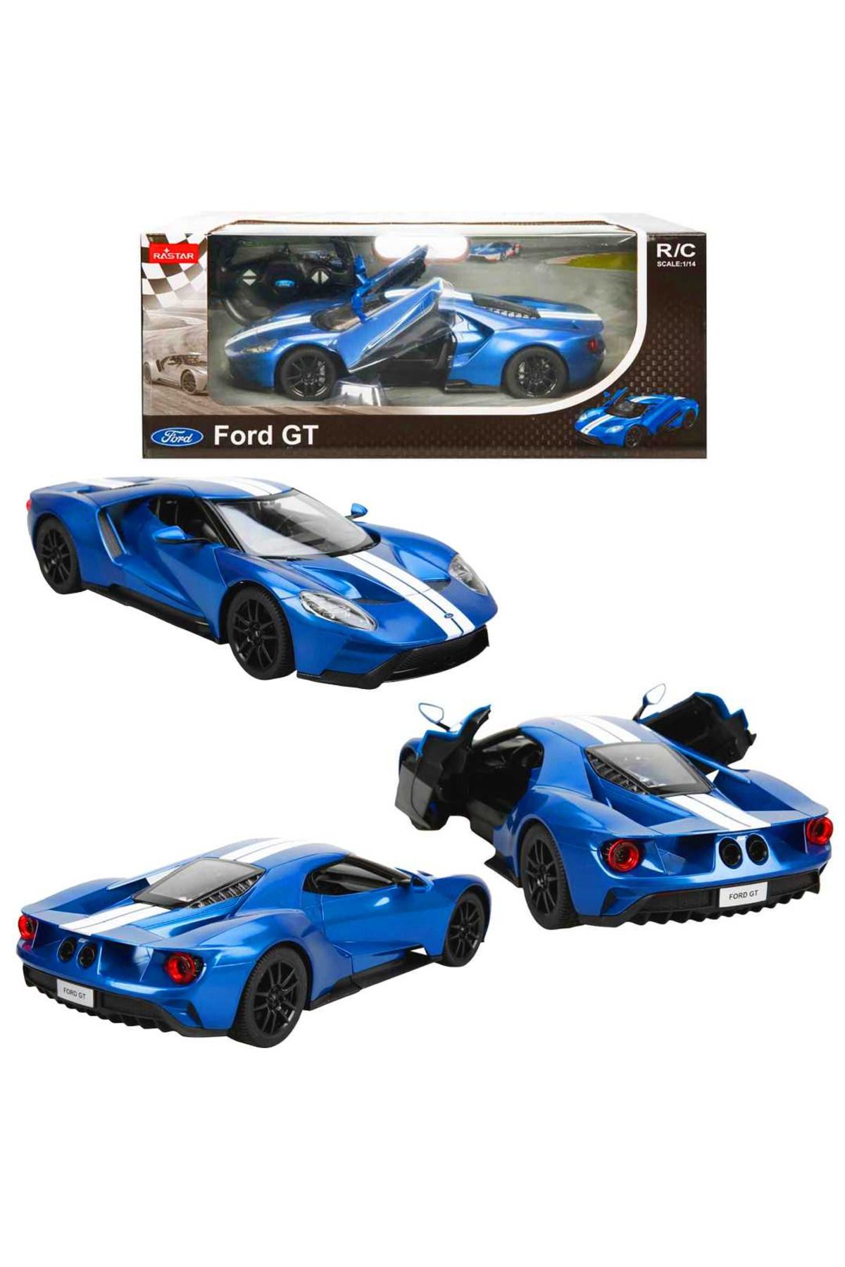 Art Tone SUNMAN RASTAR KUMANDALI ARABA 78100 FORD GT AÇILIR KAPI F/F R/C 2.4GHZ 1:14 IŞIKLI 6+