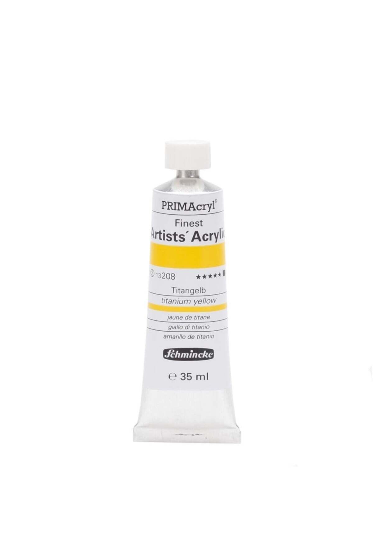 Schmincke Primacryl Artist Akrilik Boya 35 ml Seri 3 208 Titanium Yellow
