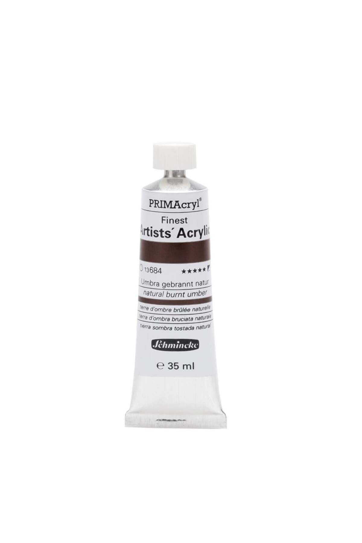 Schmincke Primacryl Artist Akrilik Boya 35 ml Seri 1 684 Natural Burnt Umber