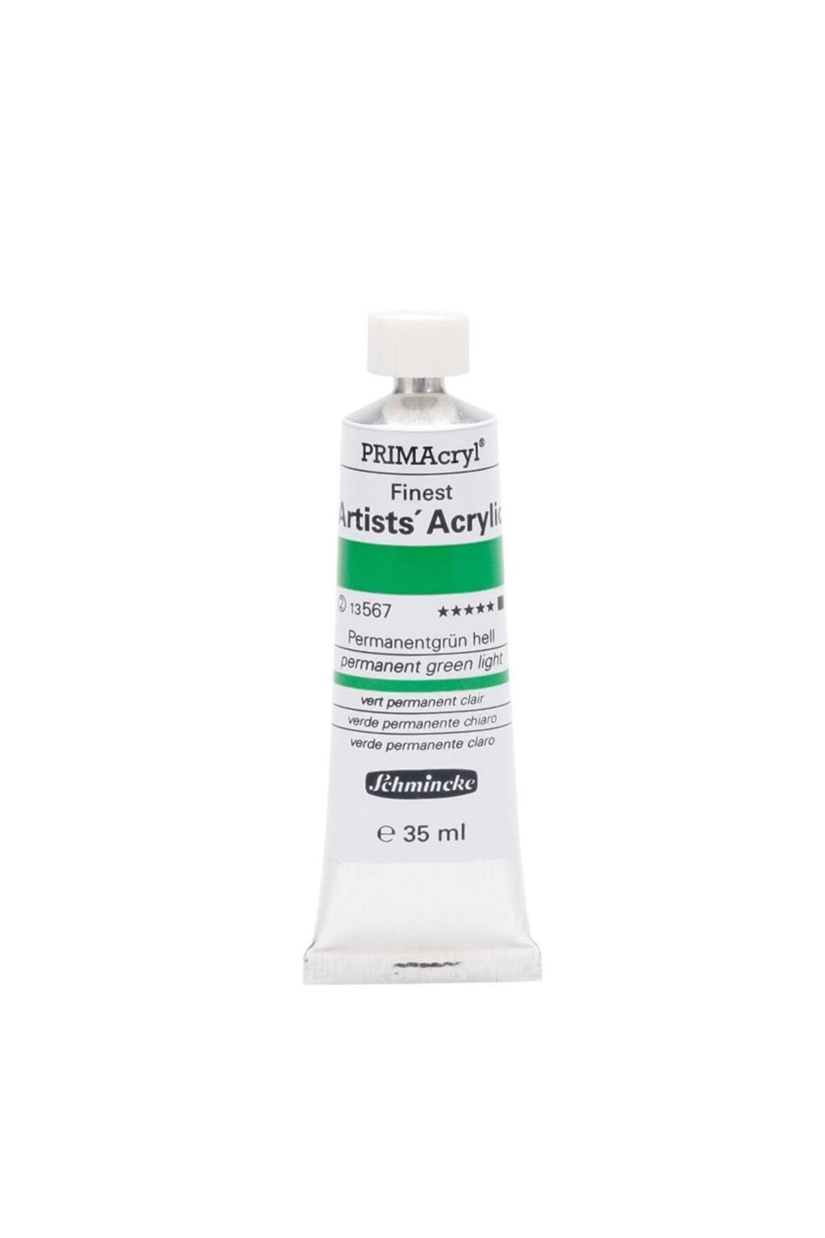 Schmincke Primacryl Artist Akrilik Boya 35 ml Seri 2 567 Permanent Green Light