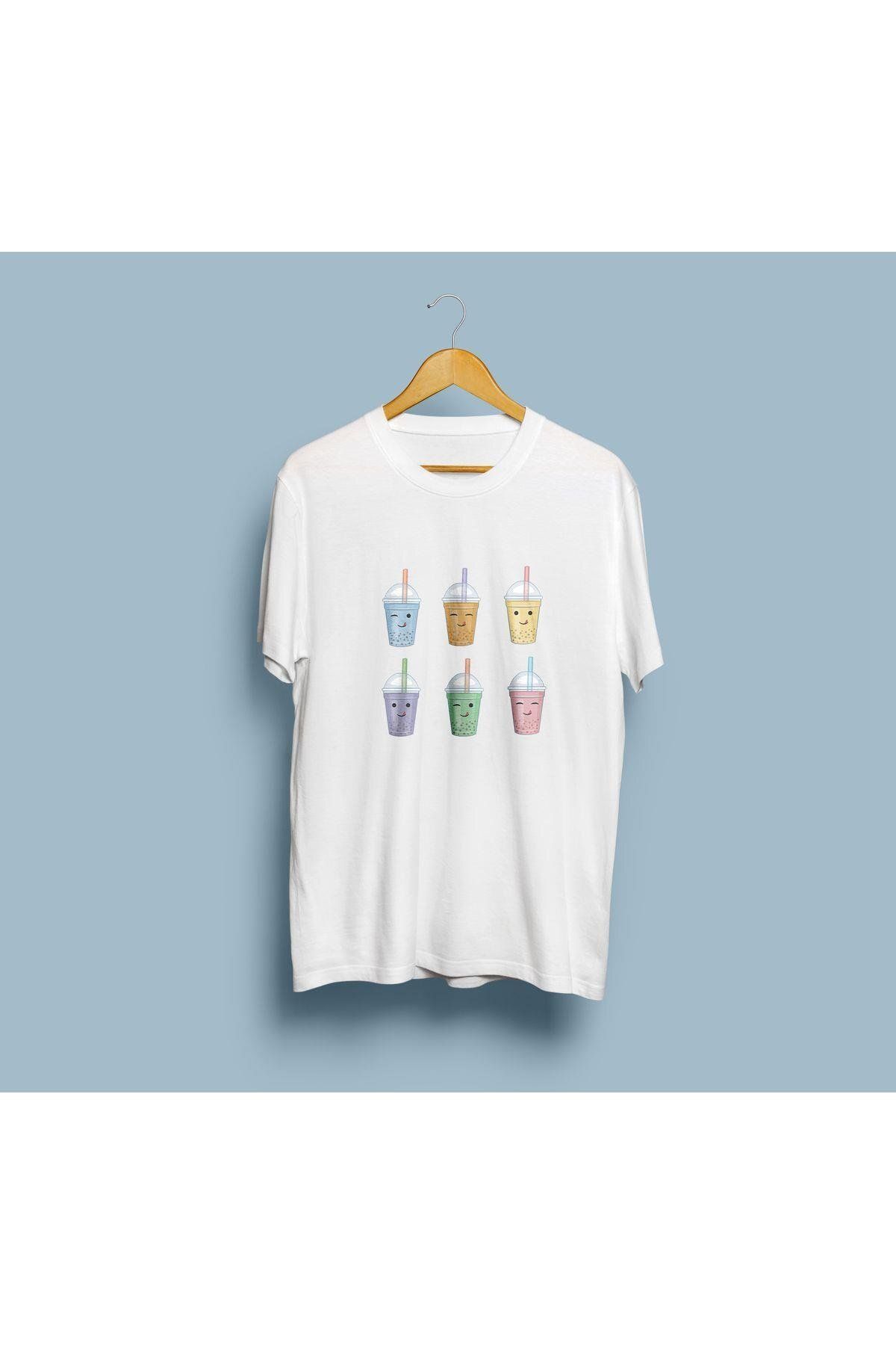 bahriyeli.jpeg Oversize Rainbow Kahve Tasarım unisex T-shirt