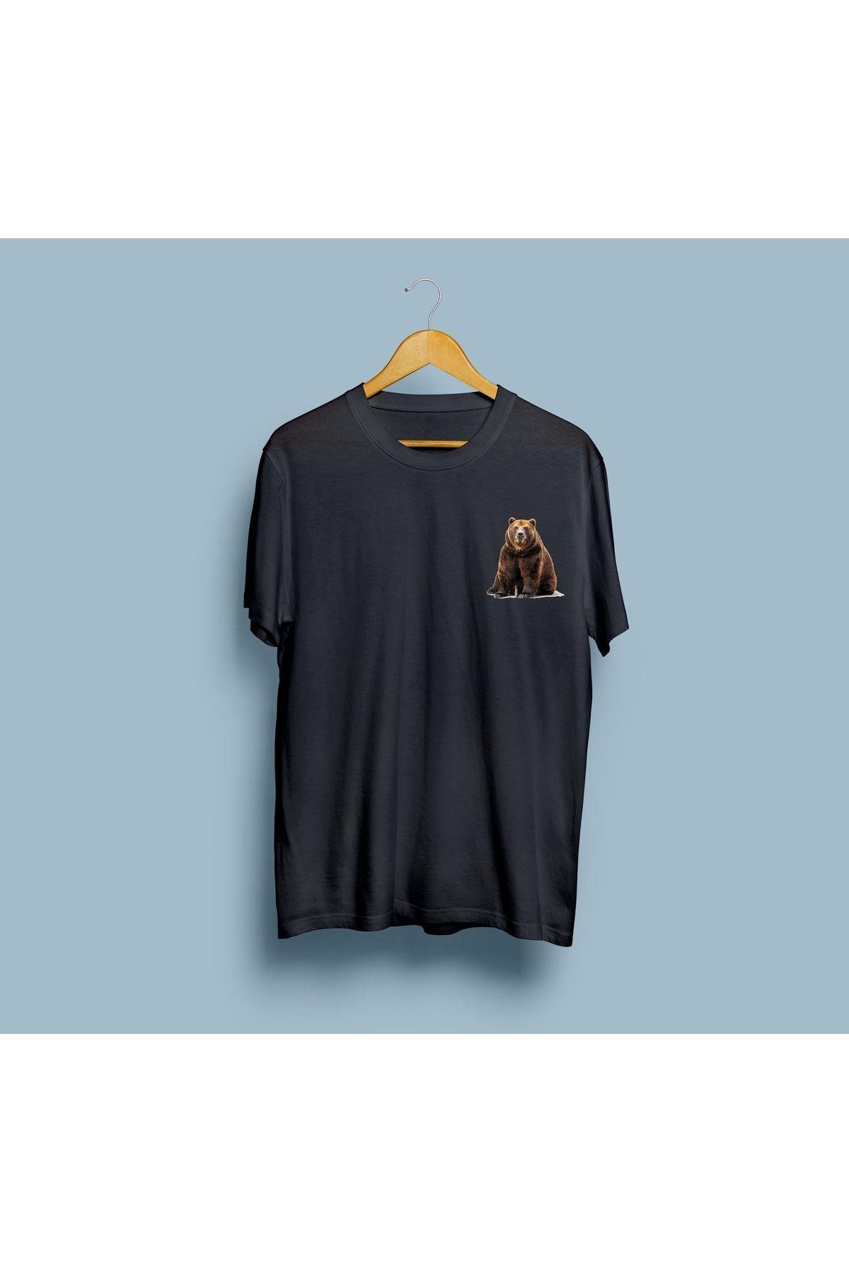 bahriyeli.jpeg Oversize Boz Ayı Cep tasarım unisex T-shirt