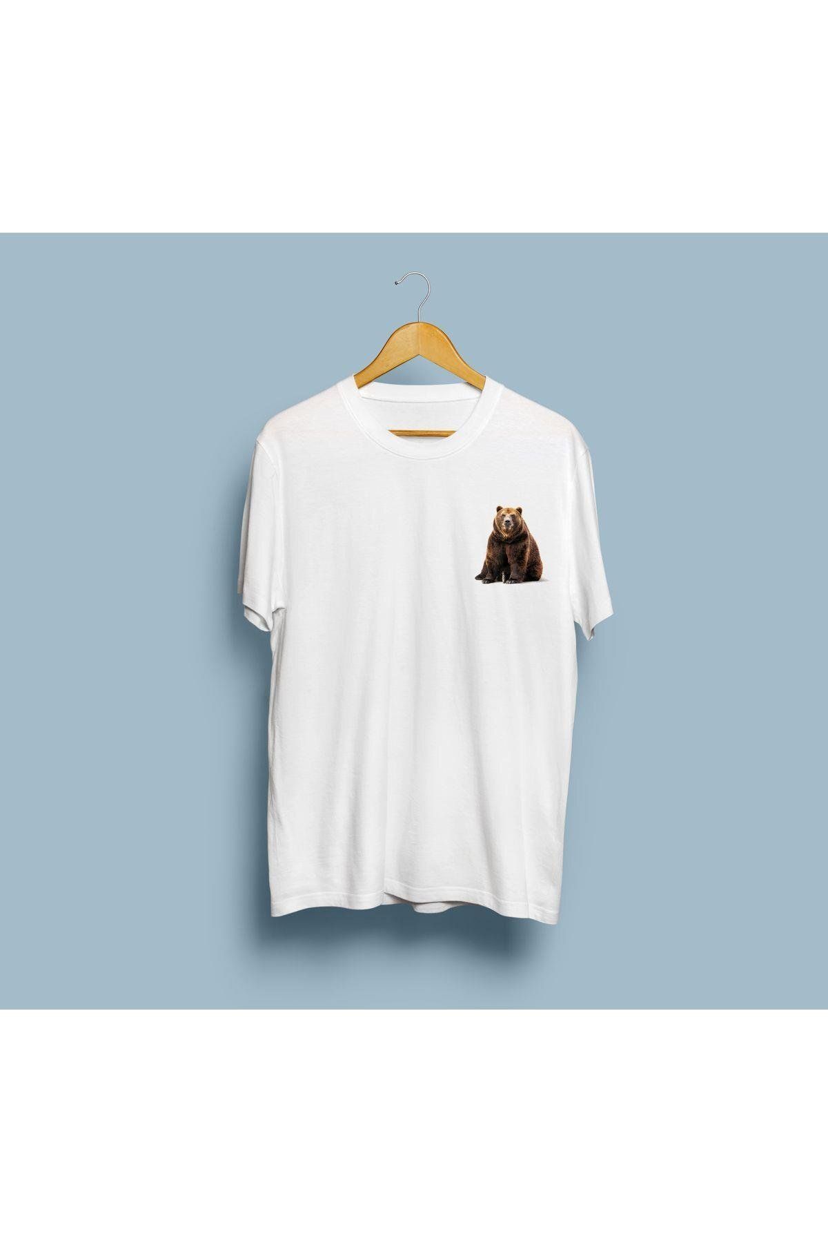 bahriyeli.jpeg Oversize Boz Ayı Cep tasarım unisex T-shirt