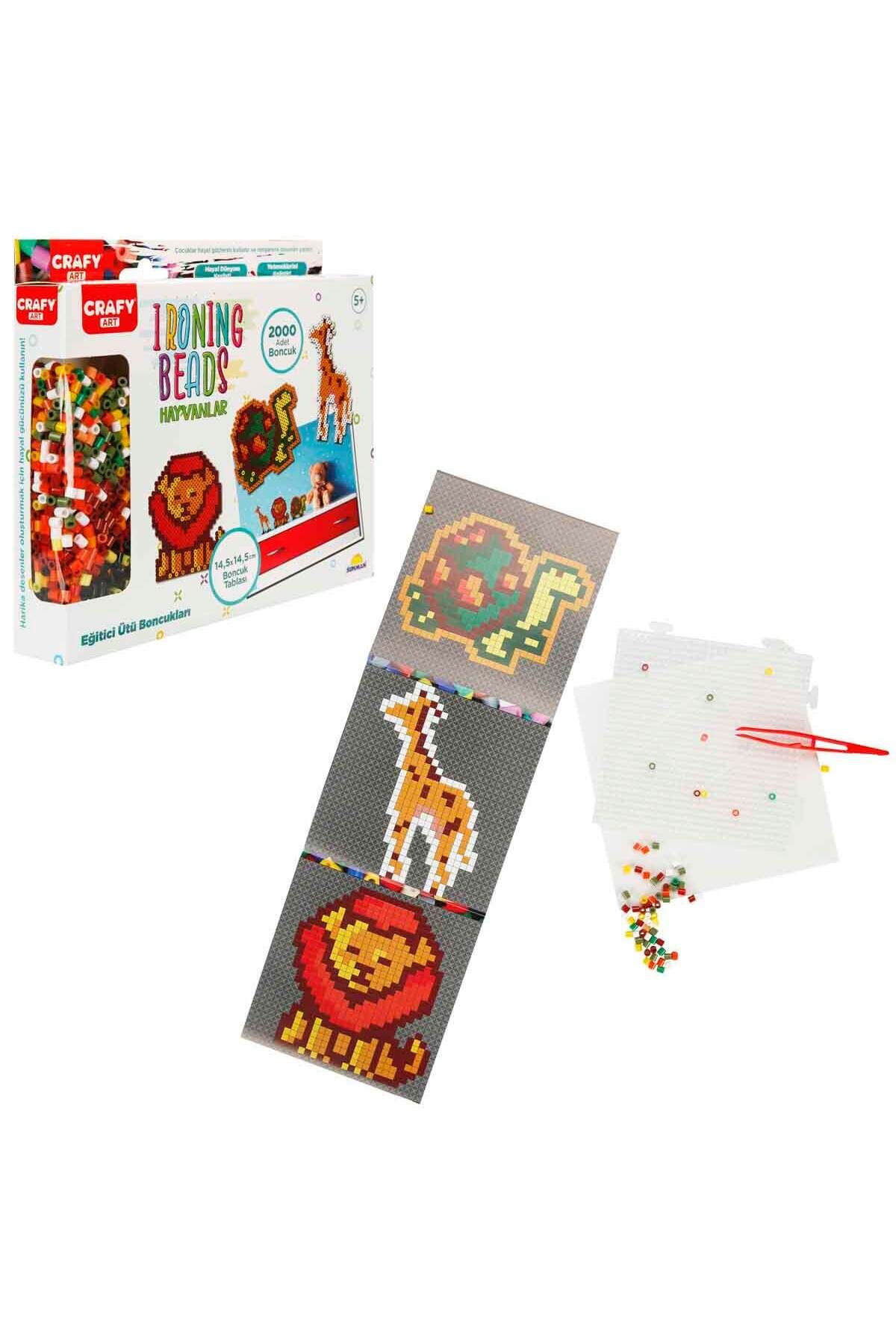 Sunman Crafy Ütü ile Yapışan Hayvanlar Boncuk Seti