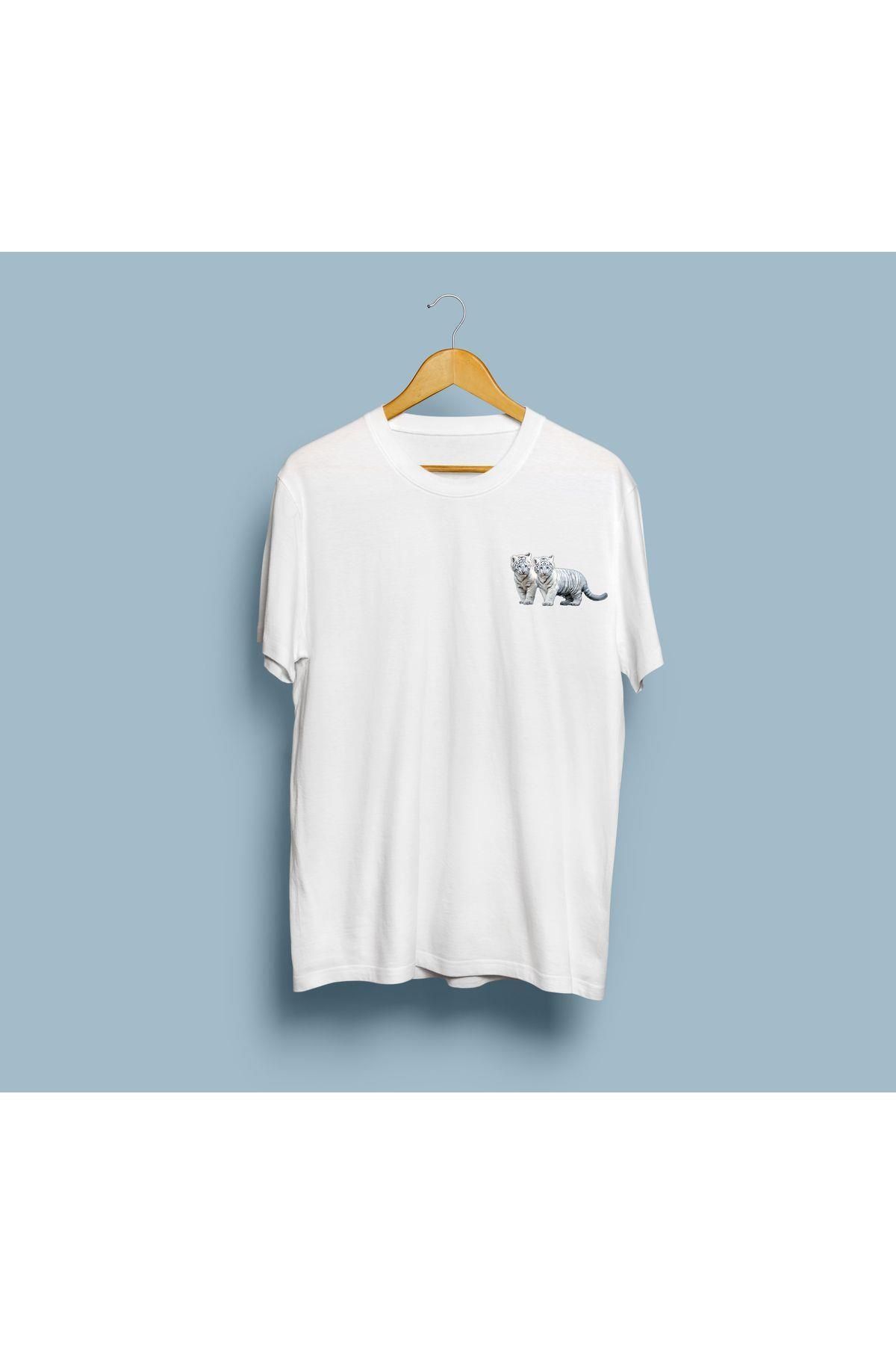 bahriyeli.jpeg Oversize Beyaz Kaplan Cep tasarım unisex T-shirt