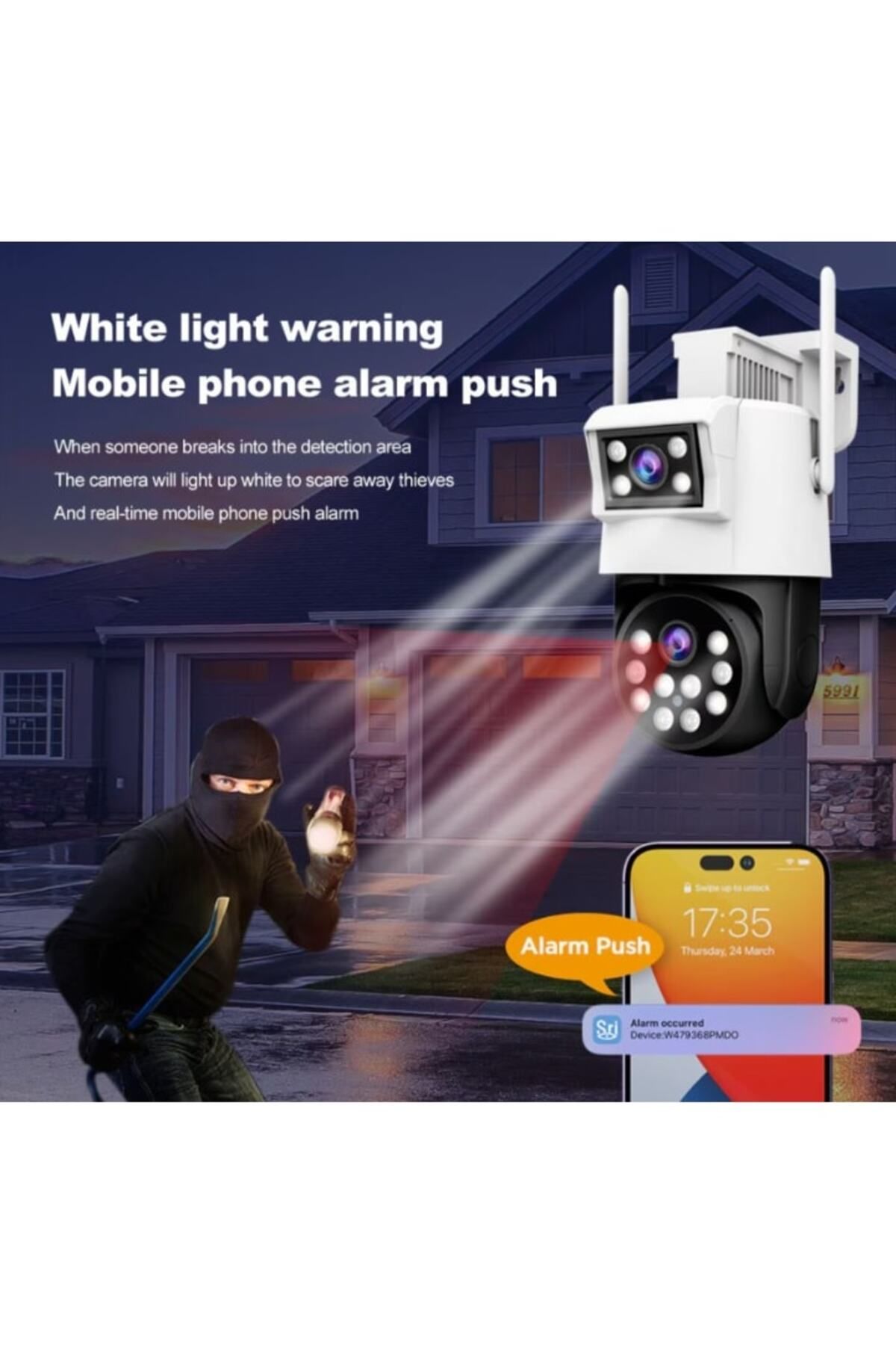 SUPER TRENDS-Camera de Supraveghere Wi-Fi Profesionala SUPER TRENDS®, Exterior, Certificare IP66 Rezistenta la U 3