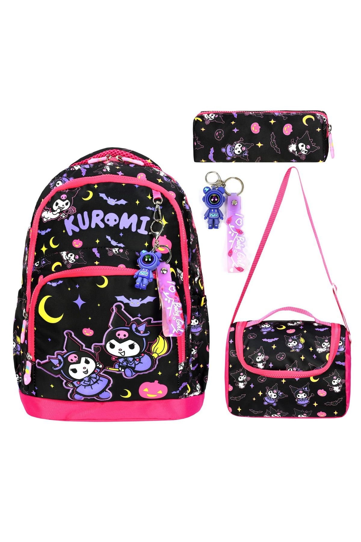 My Easy Shop Okul Çantası 3’Lü Set Çanta-Beslenme-Kalemlik Anahtarlık Hediyeli