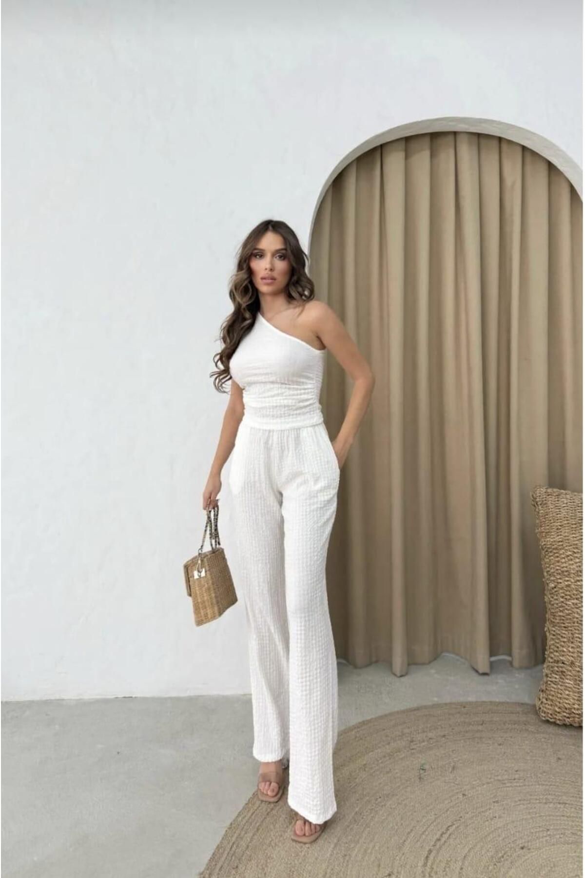 Butik Tek omuz bubble takım