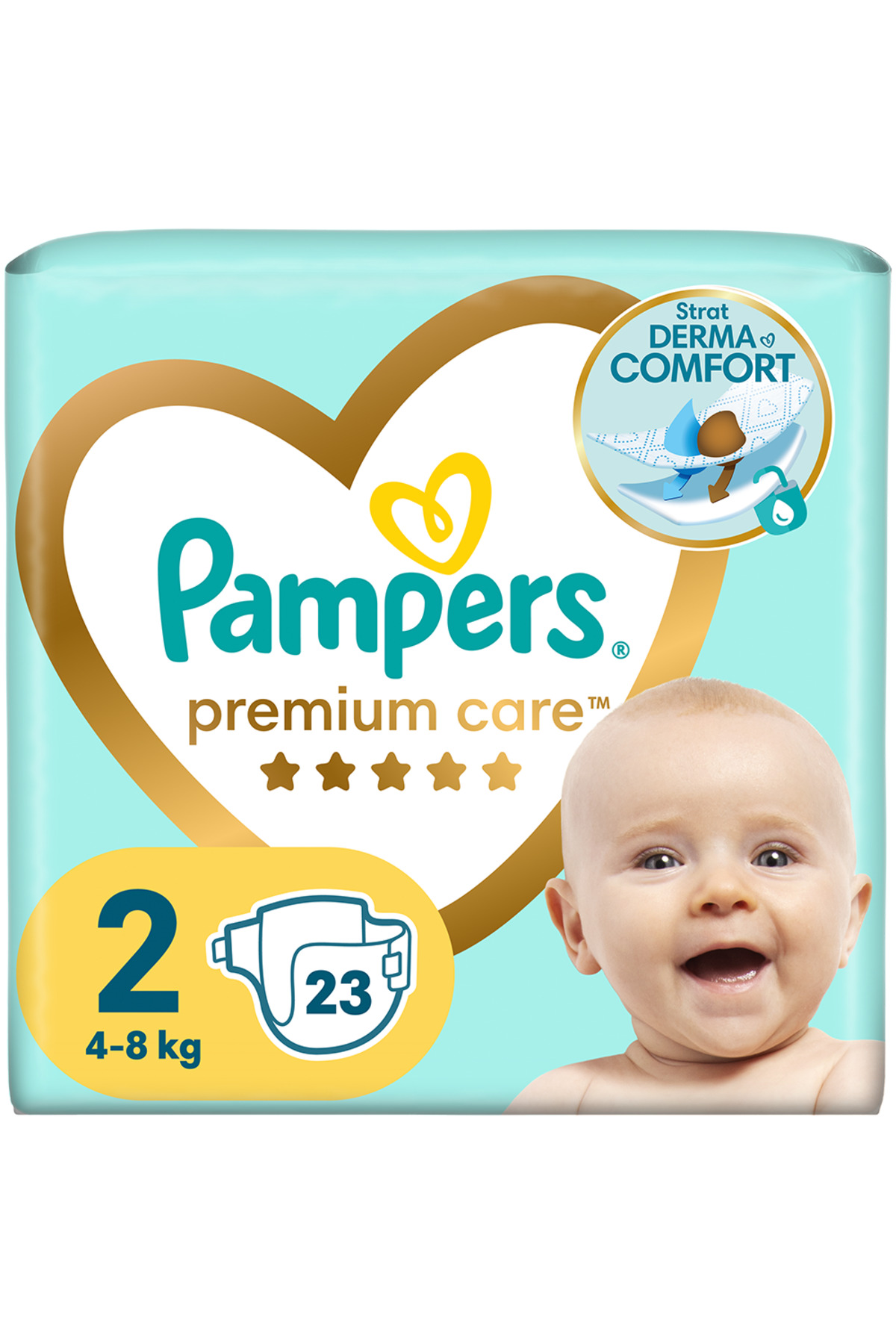 Pampers Scutece Pampers Premium Care Carry Pack Marimea 2, 4-8 kg, 23 buc
