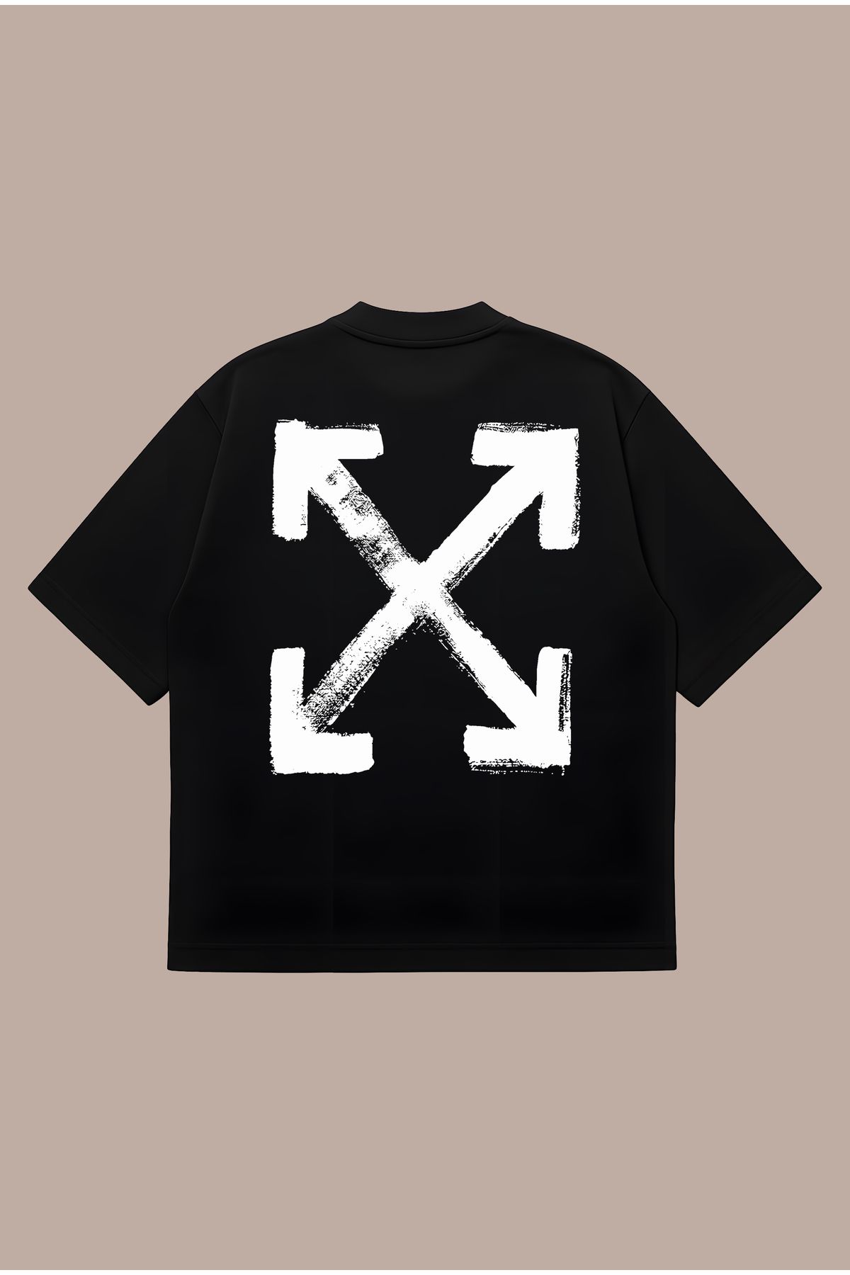 PURE POWER Off White Arab Tee Boxy Fit Oversize Unisex Tshirt – Baskılı Tişört | Streetwear