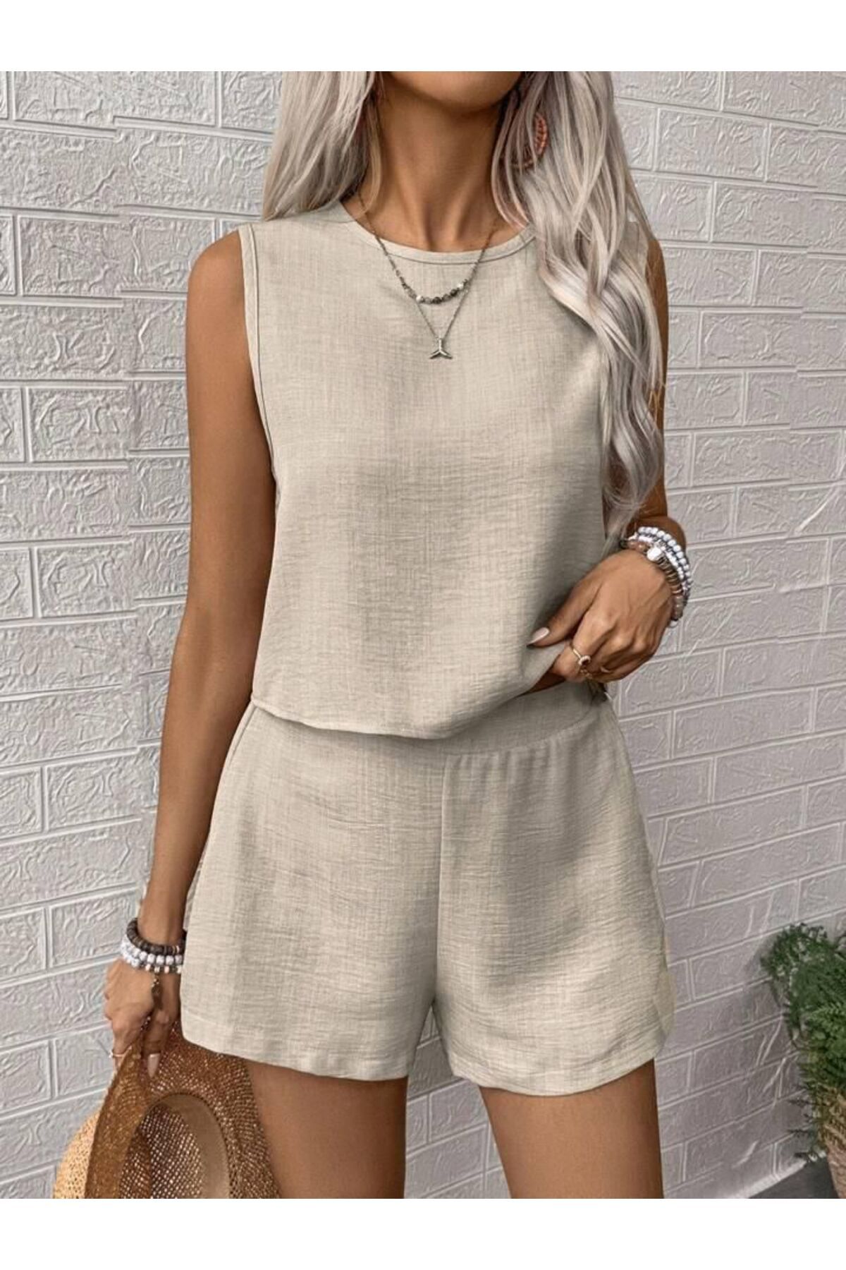CANDYSBEBE KADINLAR İÇİN KREM RENGİ ÇOK HOŞ ALT ÜST TAKIM ...