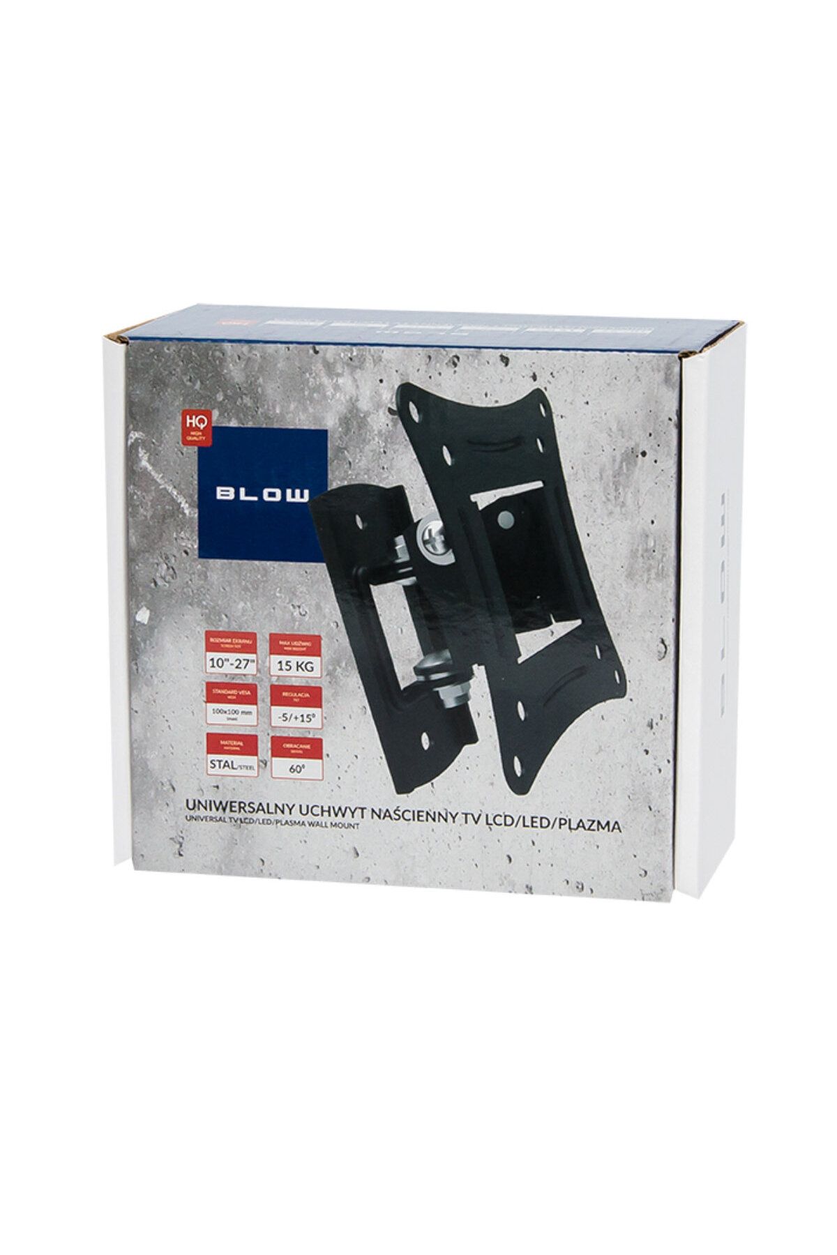 Blow-Universal TV/monitor wall mount, Blow 08174, 60° rotation, 10-27 inch, VESA 75x75mm/100x100mm 6