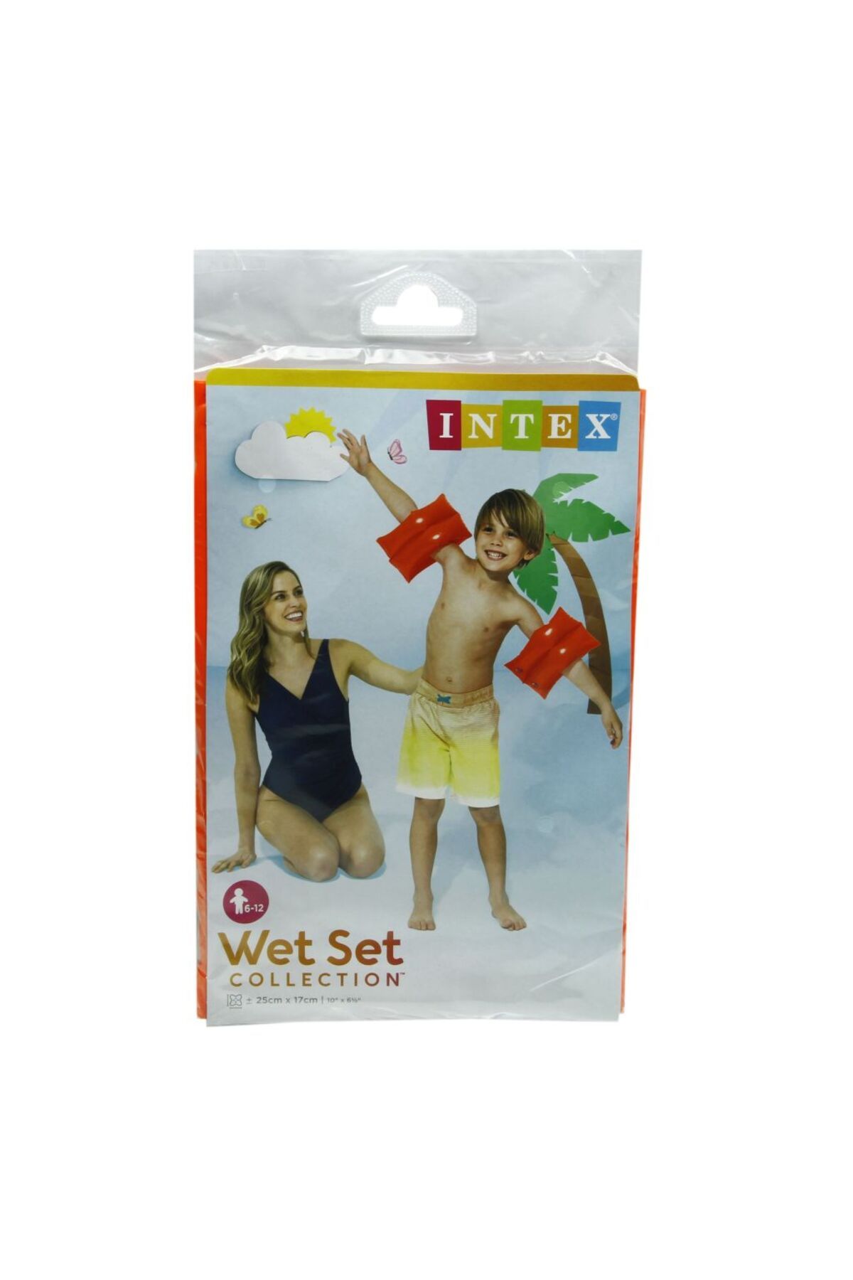 MAİN SHOP Intex Güvenli Çift Boğumlu Çocuk Havuz Deniz Yüzme Kolluğu 25x17 Cm 6-12 YAŞ M-59642