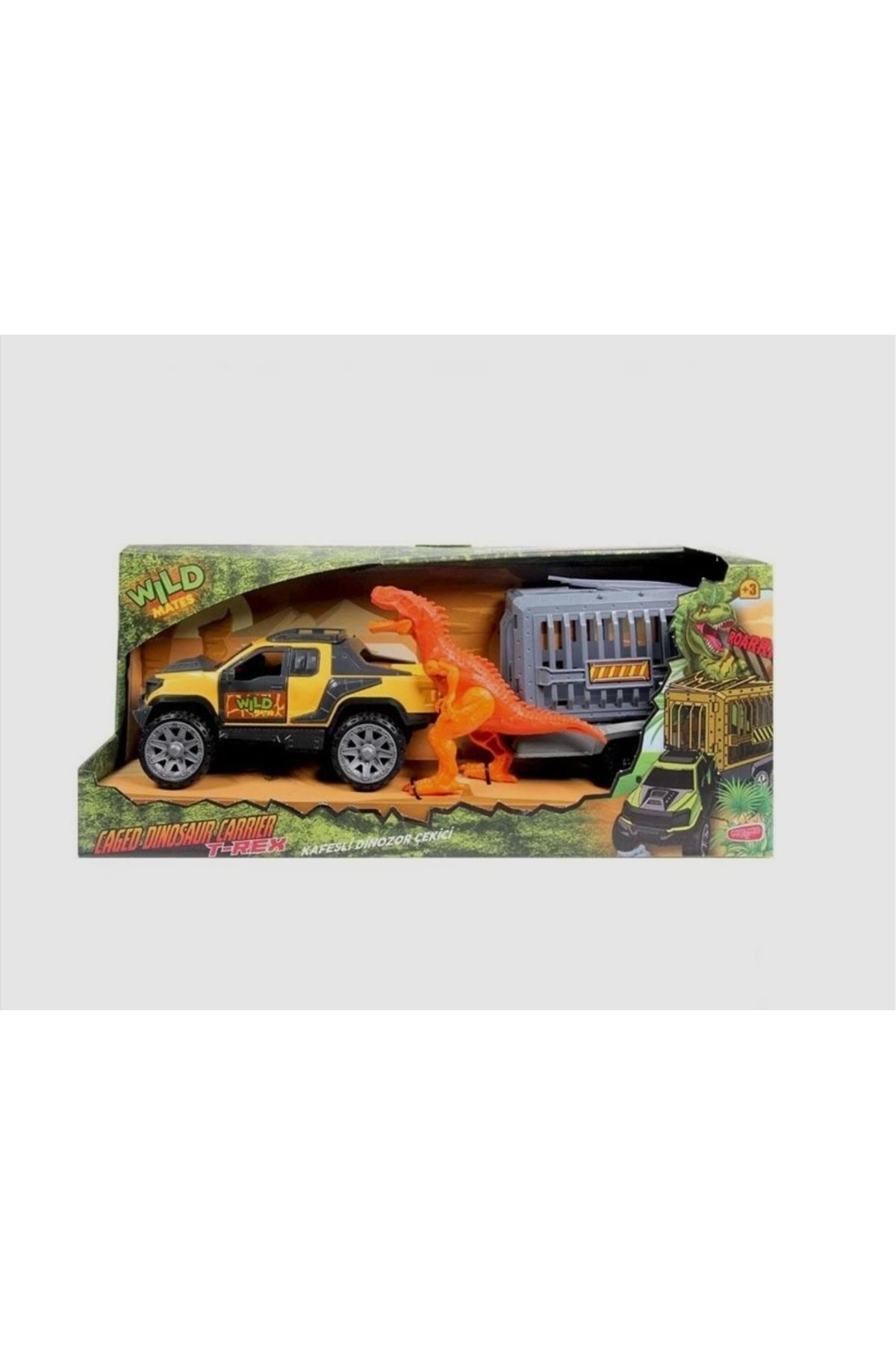 TOYSTAR Oyuncak Dinazor Kafesli Jeep Wild Mattes Arazi Aracı Kafes Çekici