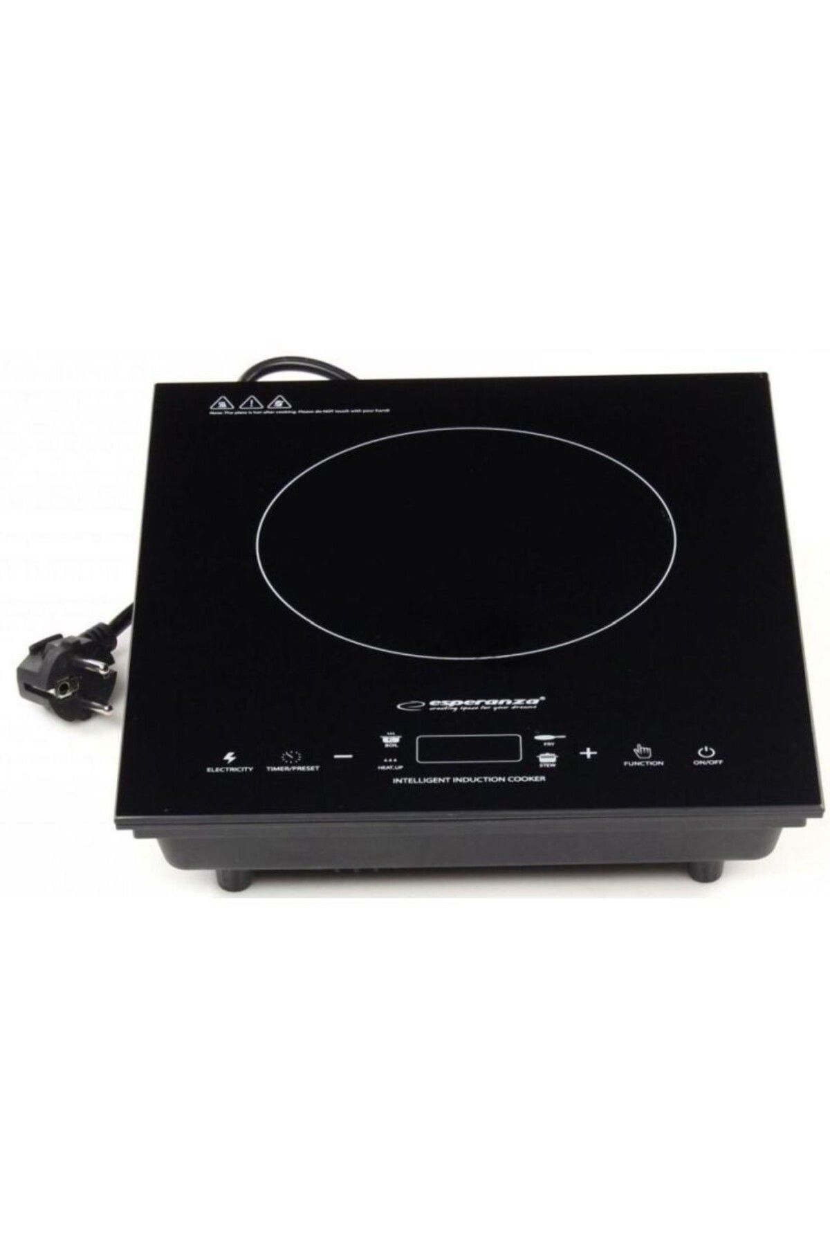 ESPERANZA-Set of 2 induction hobs, Esperanza, 2000W, 4 functions, LCD screen and control panel 6