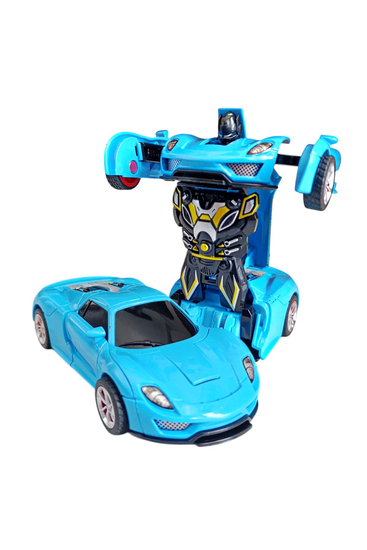 Brother Toys Transformer Porsche Sürtmeli Robota Dönüşen Robot Olan Oyuncak Araba 1:32 Ölçek
