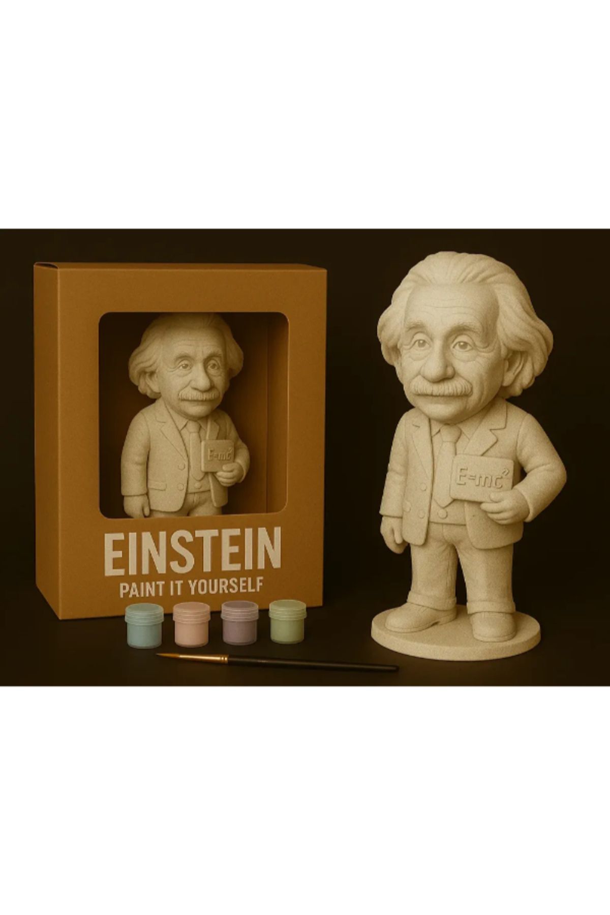 NOMOTHETIC Albert Einstein – Kendin Boya Figür