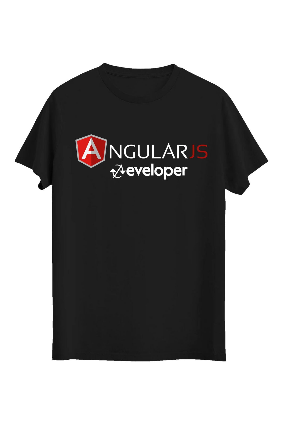 srcmarket Yazılımcılara Özel, Angular Developer Baskılı, Angular Dev Unisex Tshirt