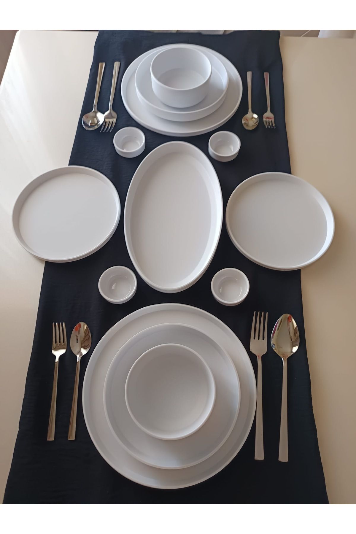 BARITCIOGLU 2 kişilik Modern yemek takımı 13 parça set