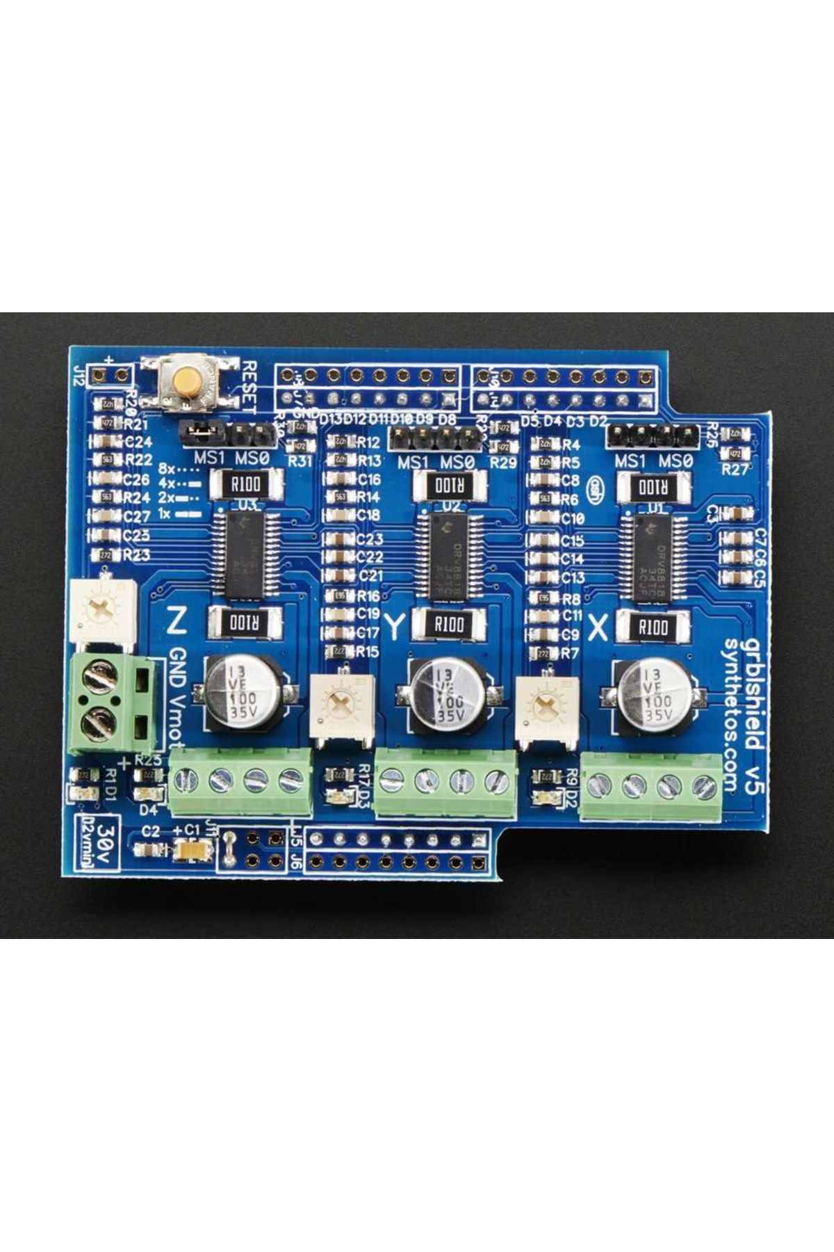 Adafruit-Synthetos gShield board (grblShield) V5 3