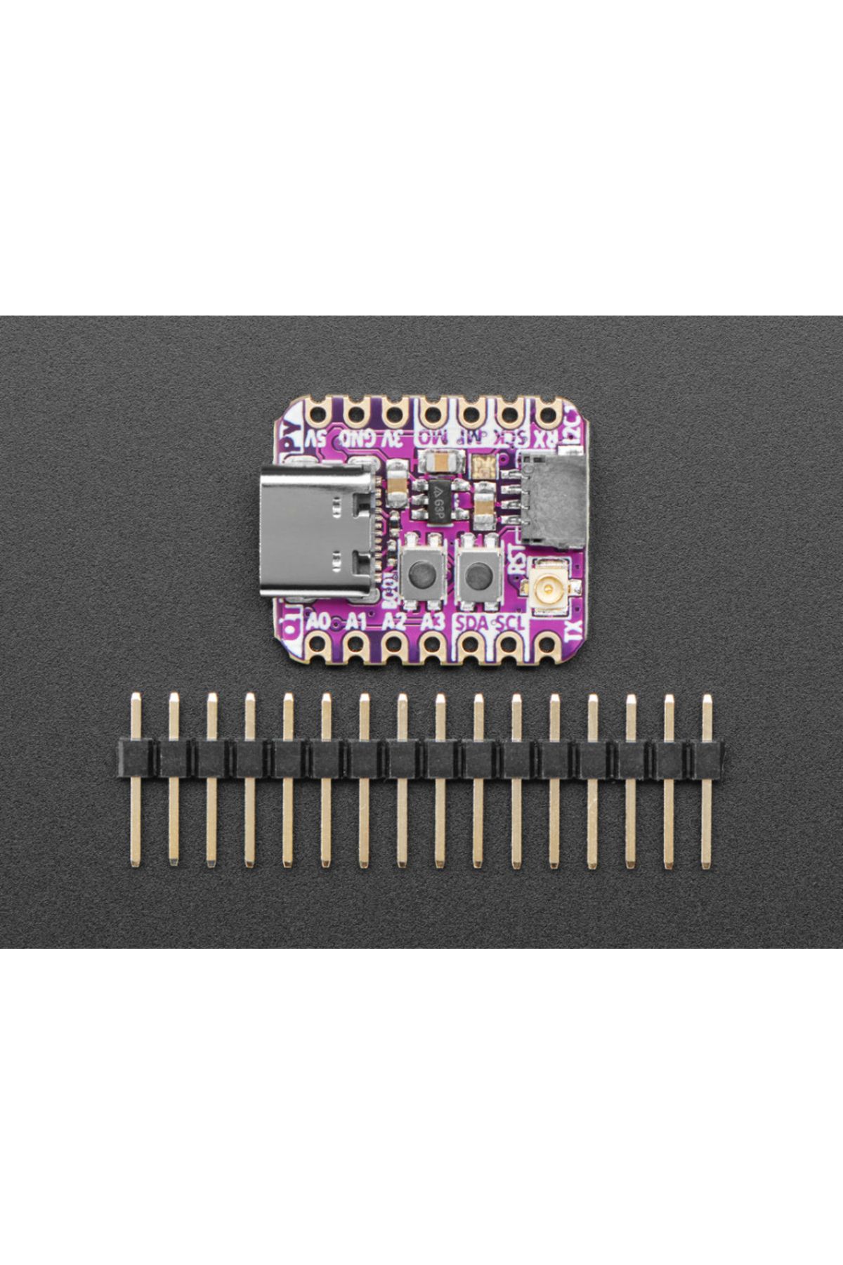 Adafruit-Qt Py Esp32-s2 Wifi Board With Ufl Connector, Stemma Qt 2