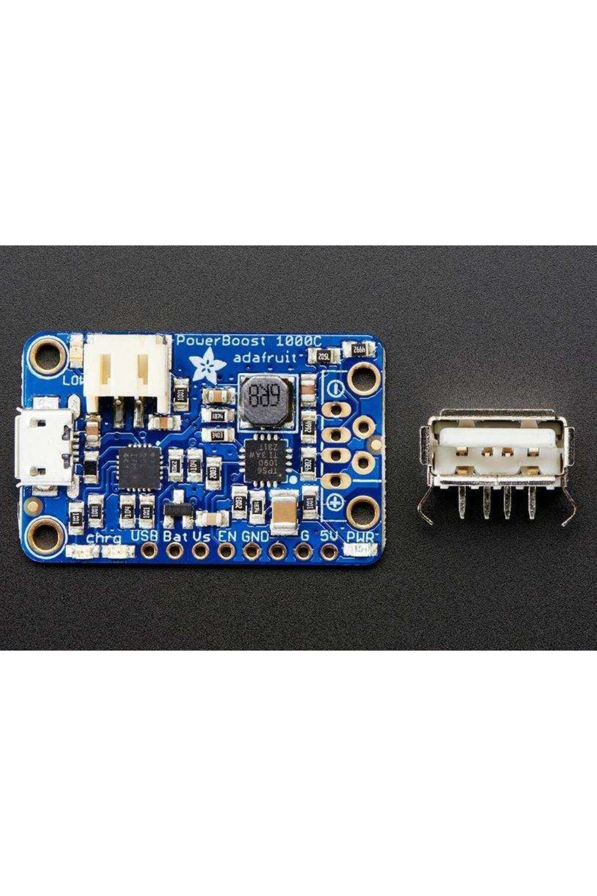Adafruit-PowerBoost 1000 Charger - Rech 5 V Lipo USB 1