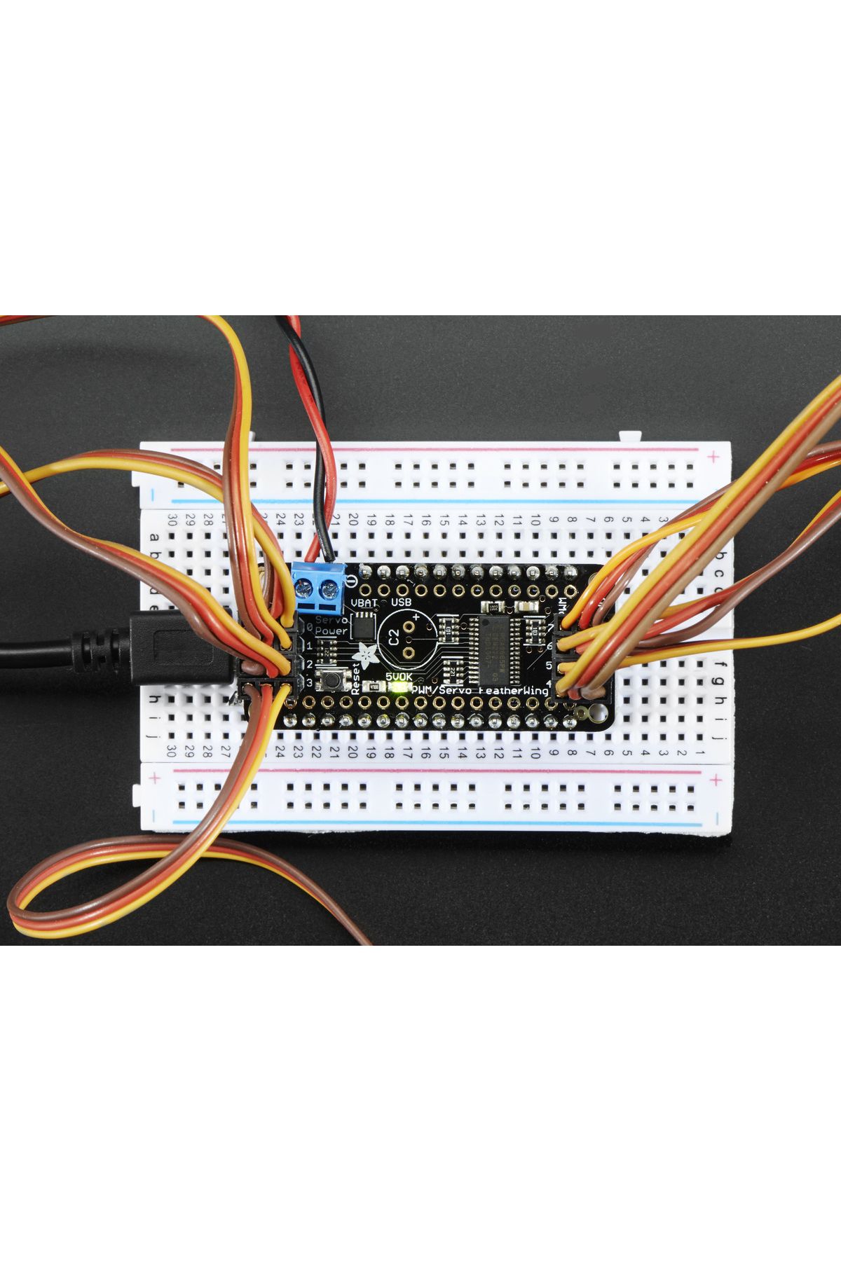 Adafruit-8-Channel PWM Shield for Feather 5