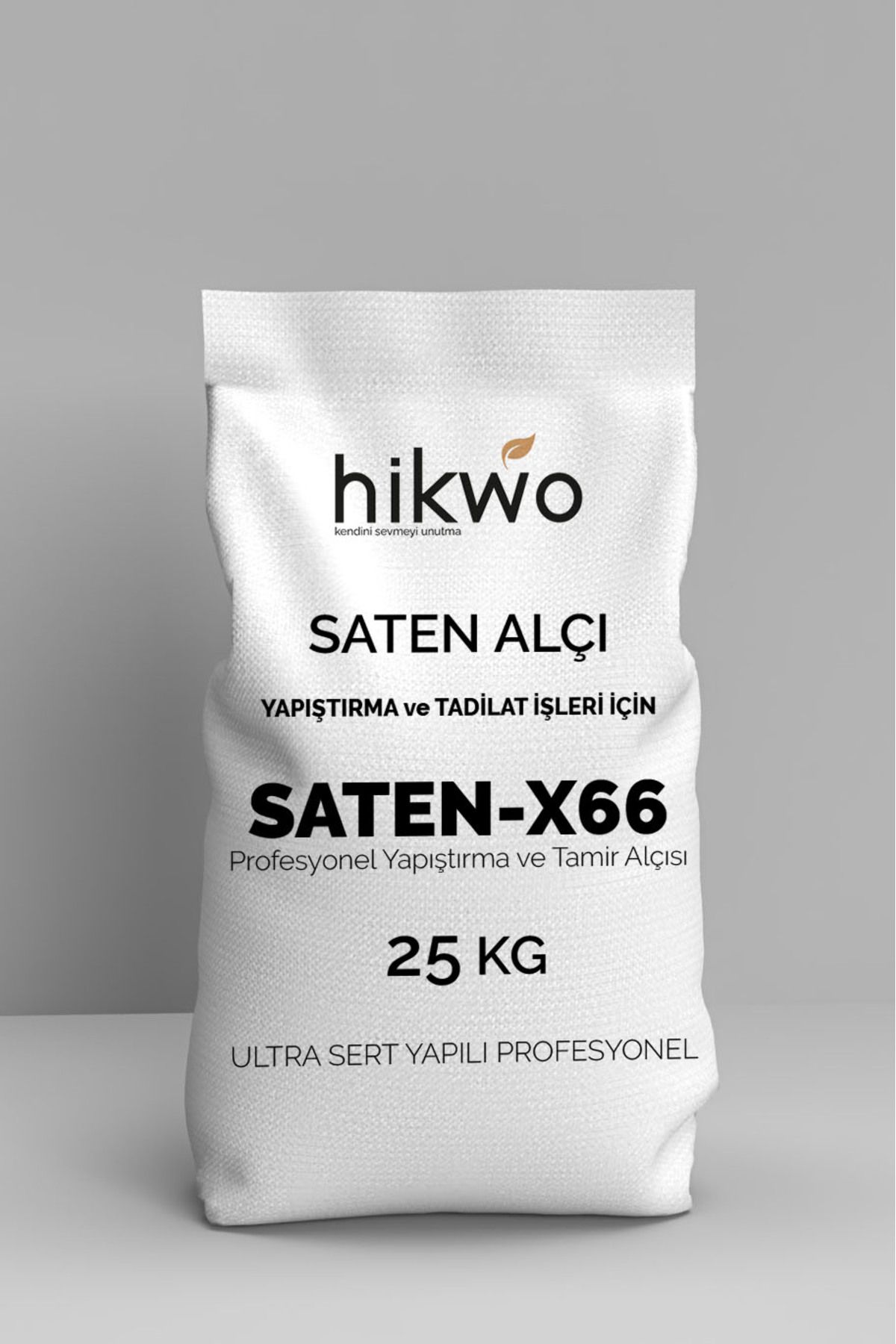 Hikwo SANTENX-66 - Saten Alçı - Tamir Alçısı 25 KG Tamir Harcı