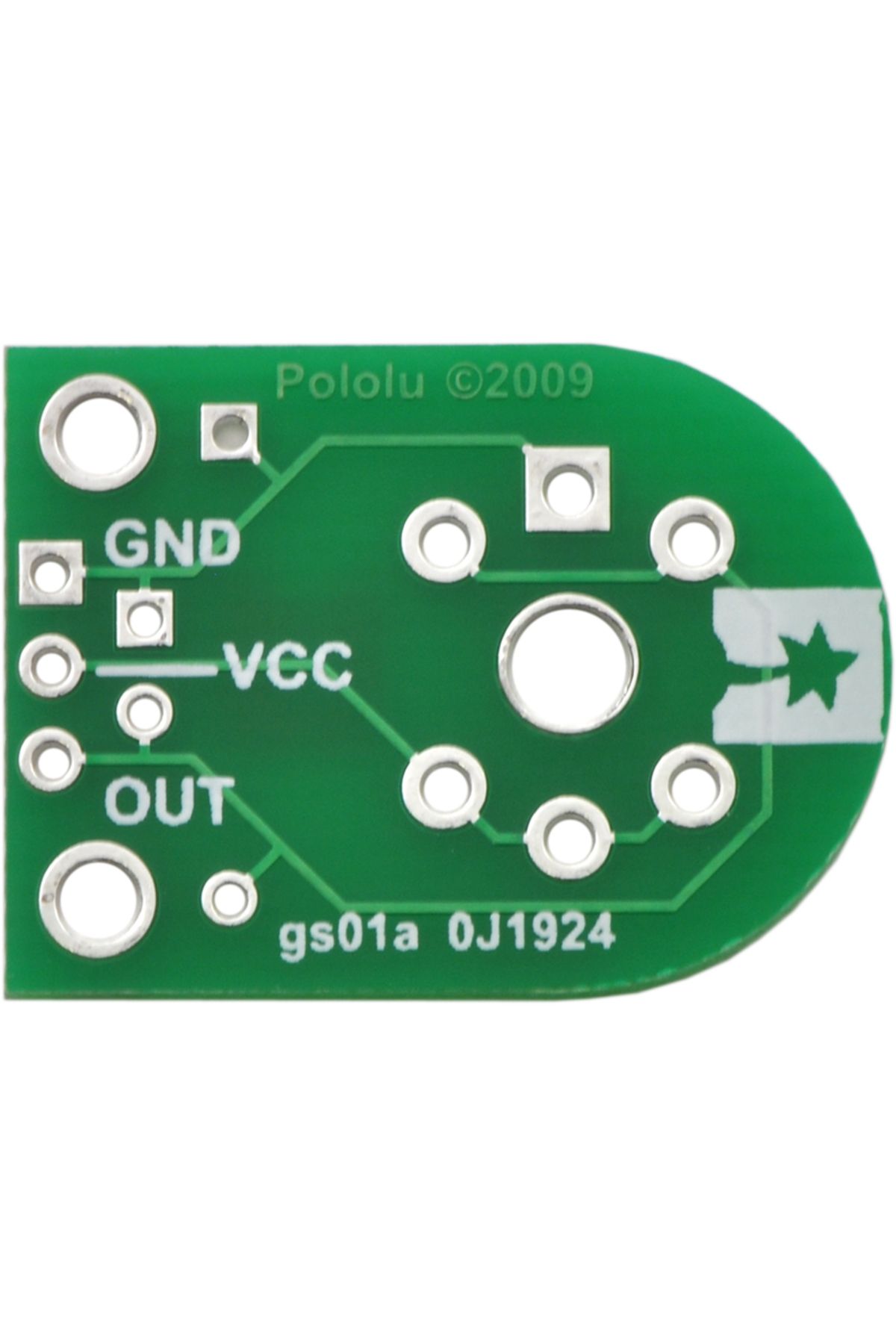Pololu-breakout for MQ gas sensors (PCB board only) 6