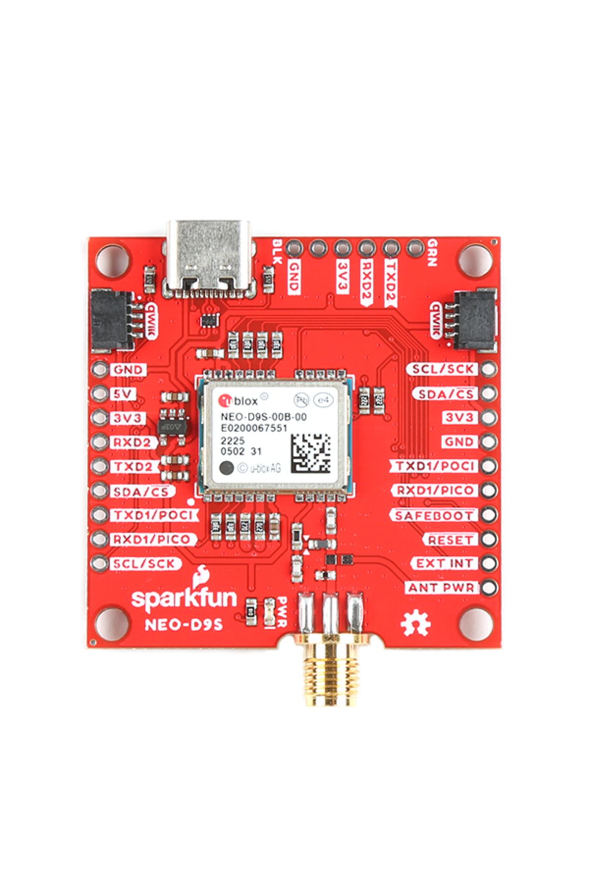 Sparkfun-GNSS correction data receiver breakout with NEO-D9S (Qwiic) 4