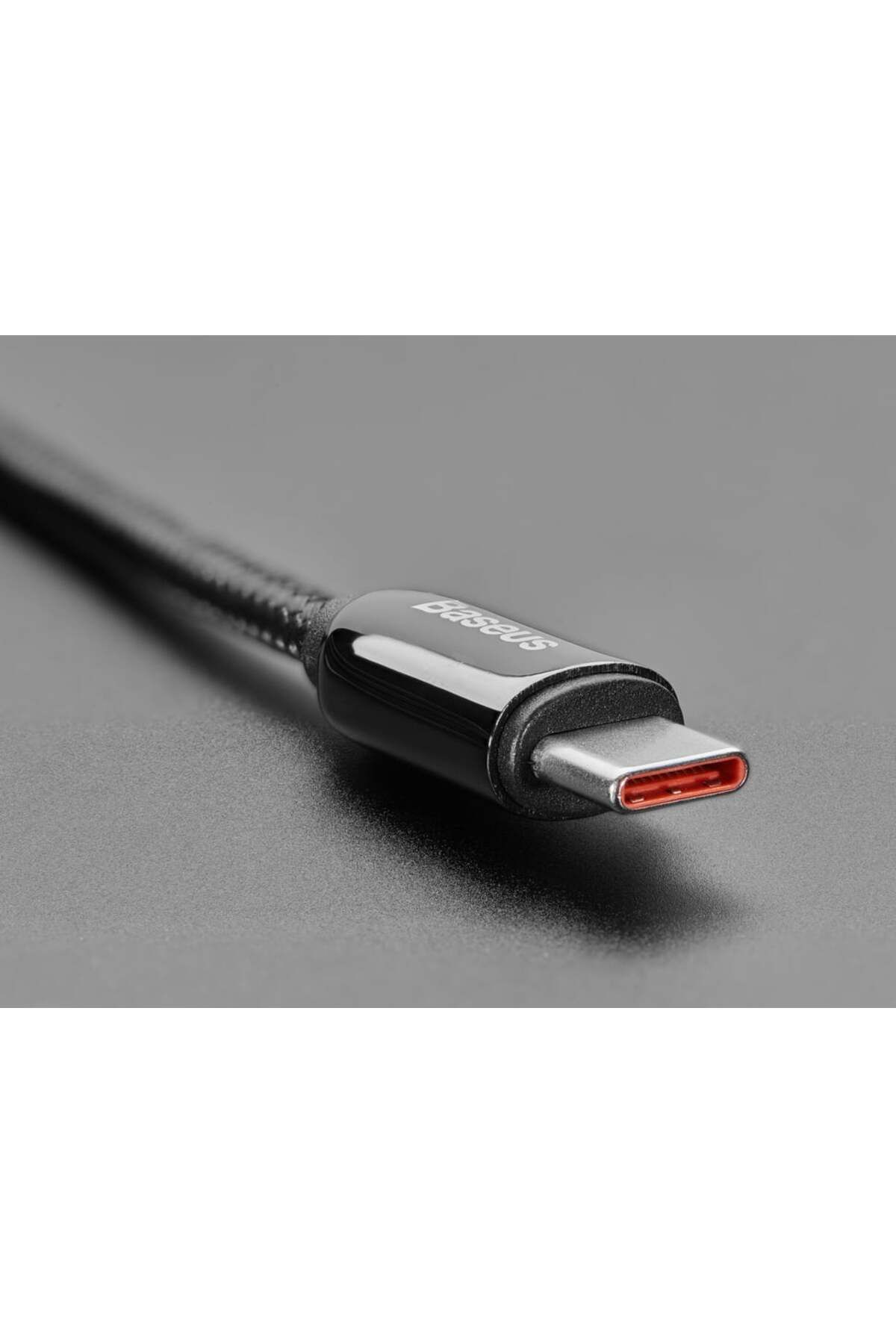 Adafruit-USB C to USB C Cable with Display 100W - 2 meters, Black braided 4