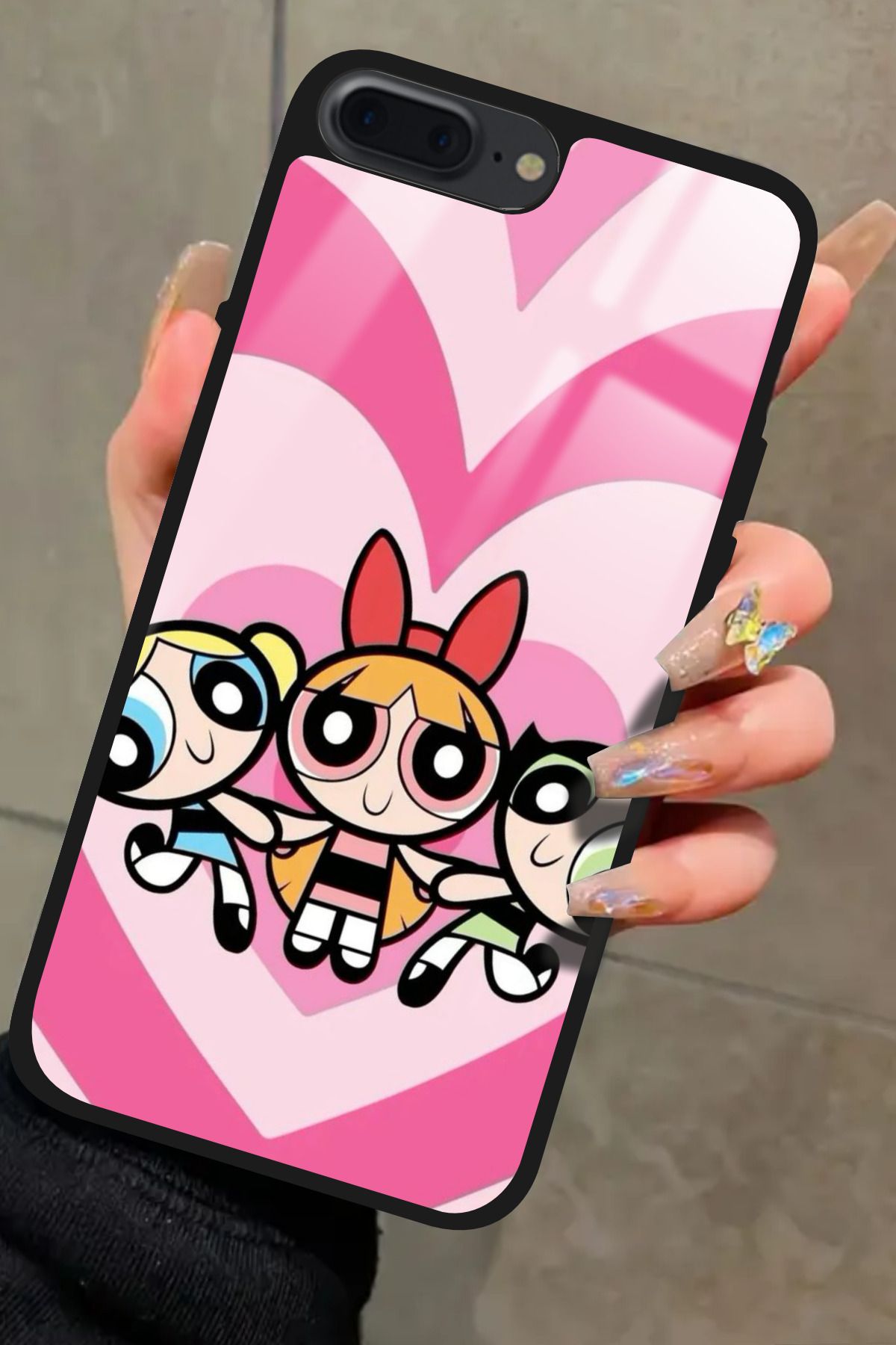 Snacase iPhone 8 Plus Uyumlu Girl Power Tasarımlı Glossy Premium Kılıf