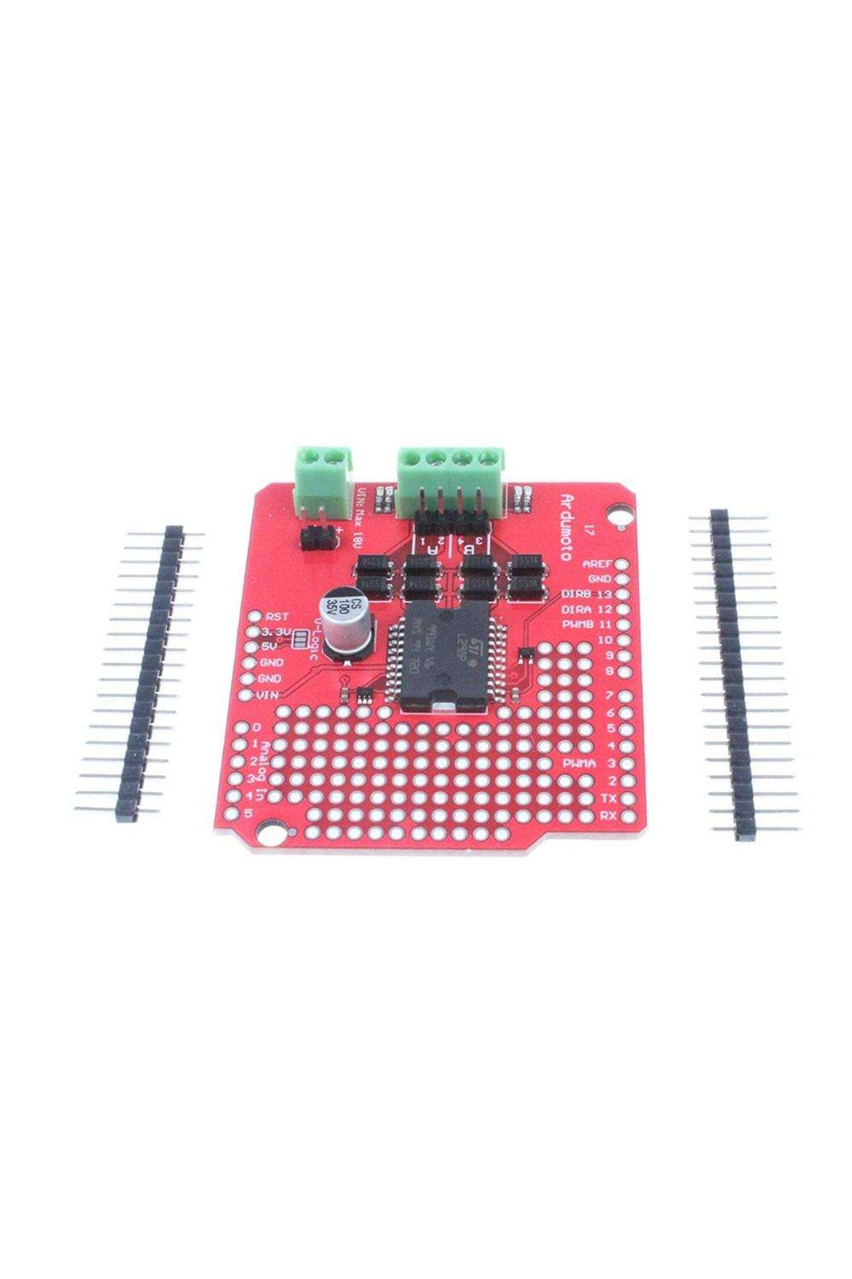 ROBOFUN-L298P based motor driver shield 5