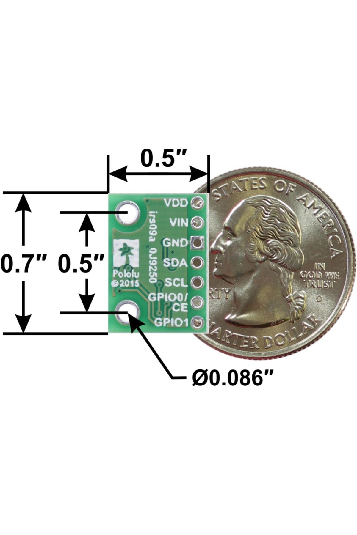 Pololu-Vl6180x Tof Distance Sensor Breakout With Stabilizer 3