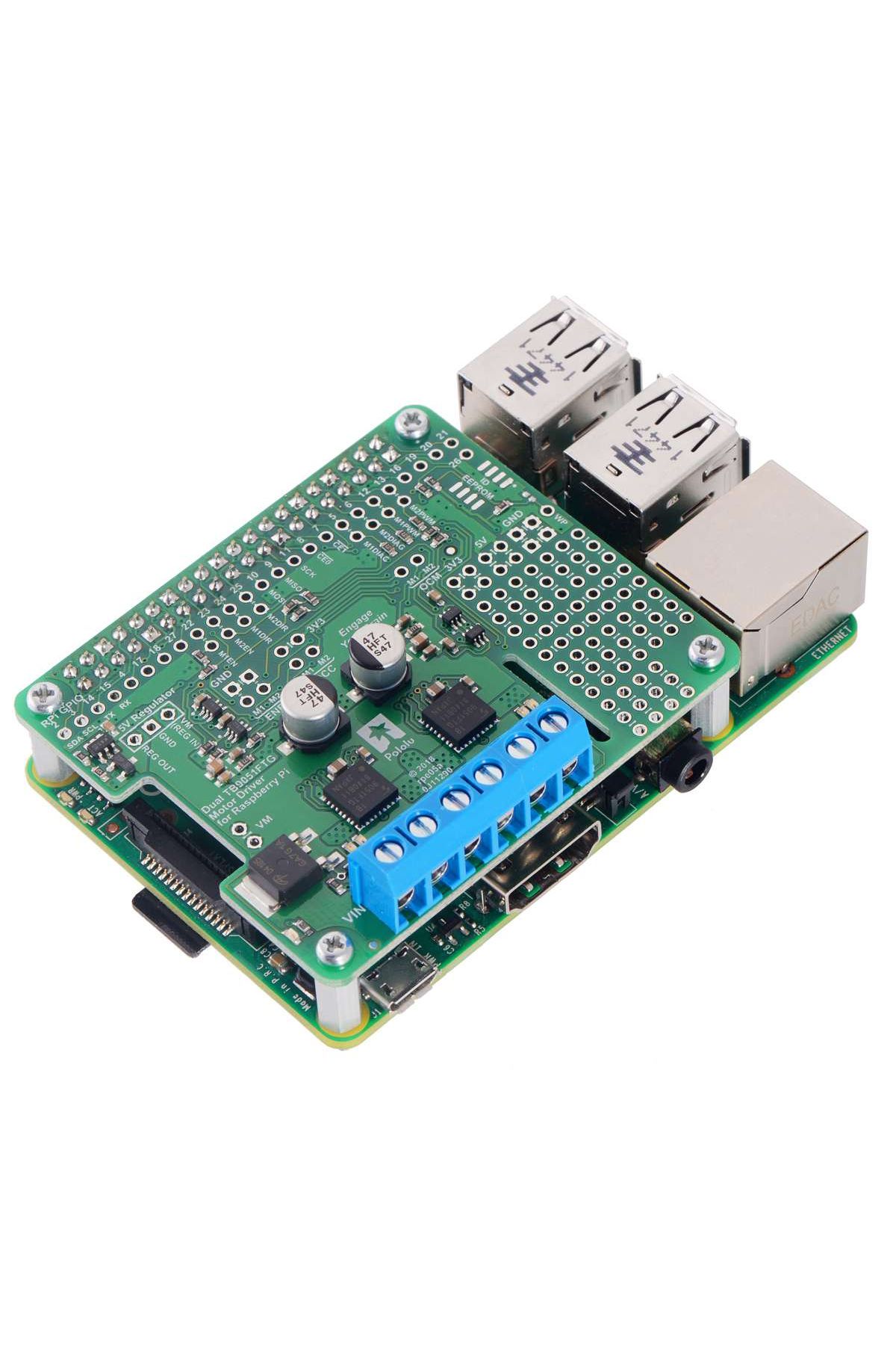 Pololu-TB9051FTG dual motor driver for Raspberry Pi (partial kit) 4