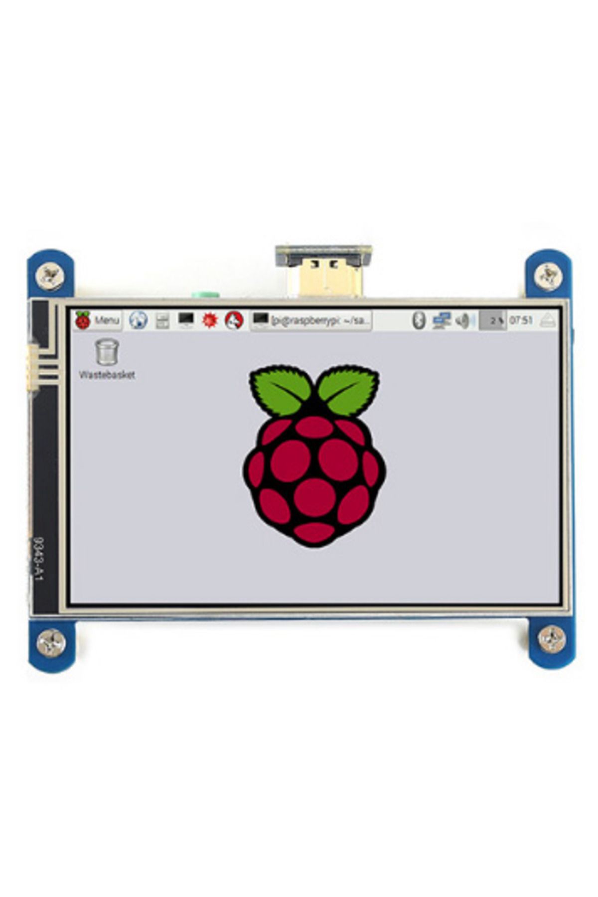ROBOFUN-4 inch HDMI Waveshare LCD Screen Resistive Touchscreen for PI4/3B/Zero 3