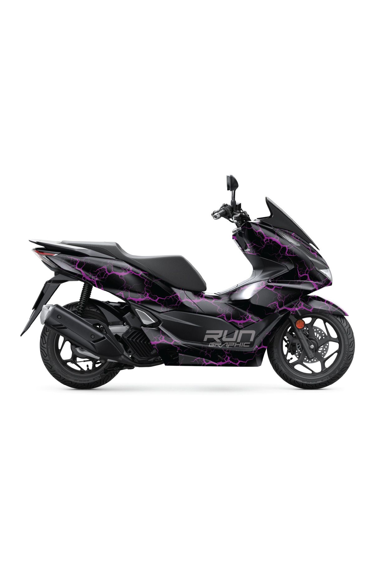 Run Grafik Shop HONDA PCX 2021-2024 ŞİMŞEK KAPLAMA GRAFİK SETİ KİT