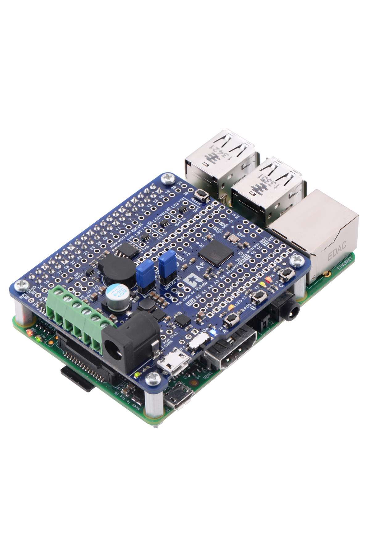 Pololu-A-Star 32U4 Robot Controller LV with Raspberry Pi Bridge 3