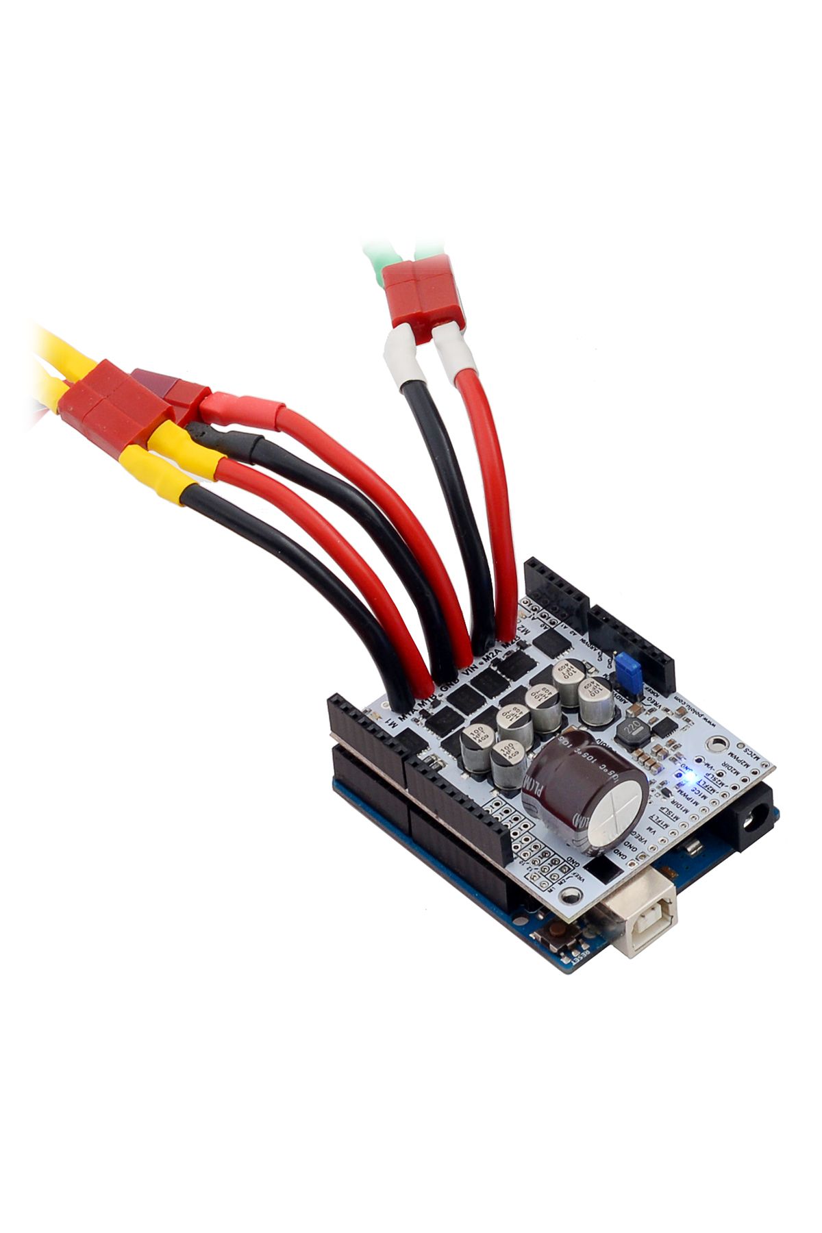 Pololu-Dual G2 High-Power Motor Driver 24v18 Shield for Arduino 5