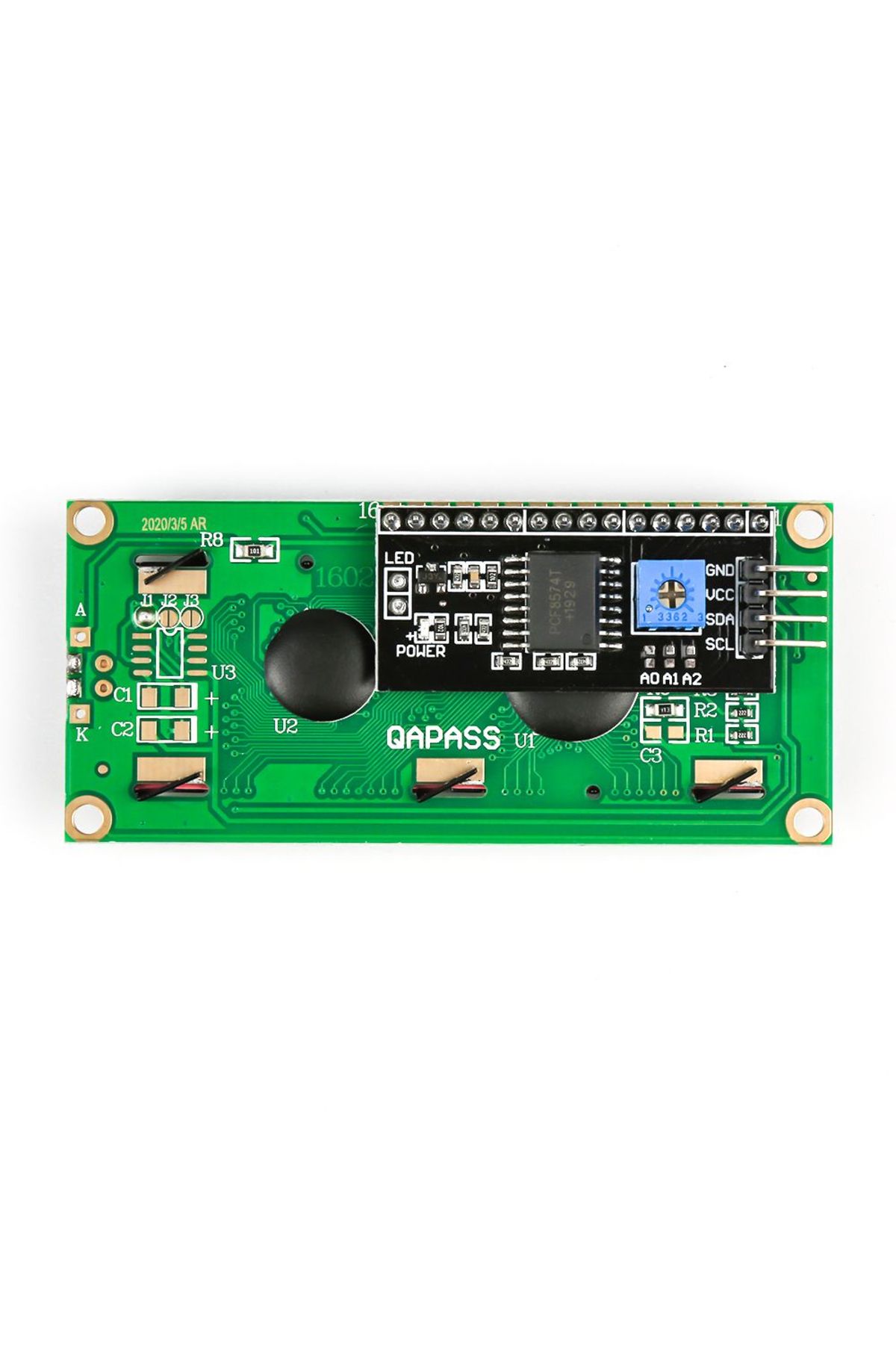ROBOFUN-LCD display module with blue backlight and I2C 8