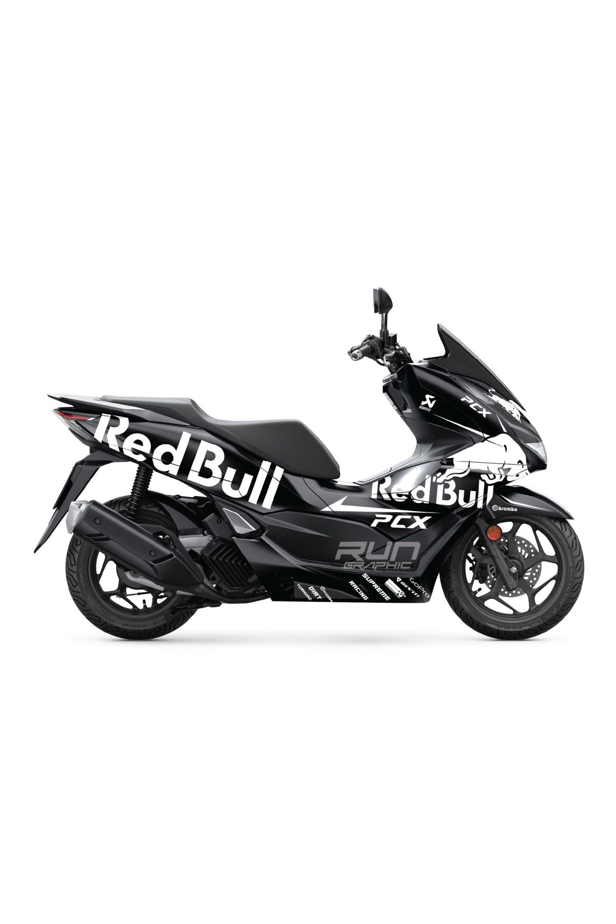 Run Grafik Shop HONDA PCX 2021-2024 BOĞA KAPLAMA GRAFİK SETİ KİT