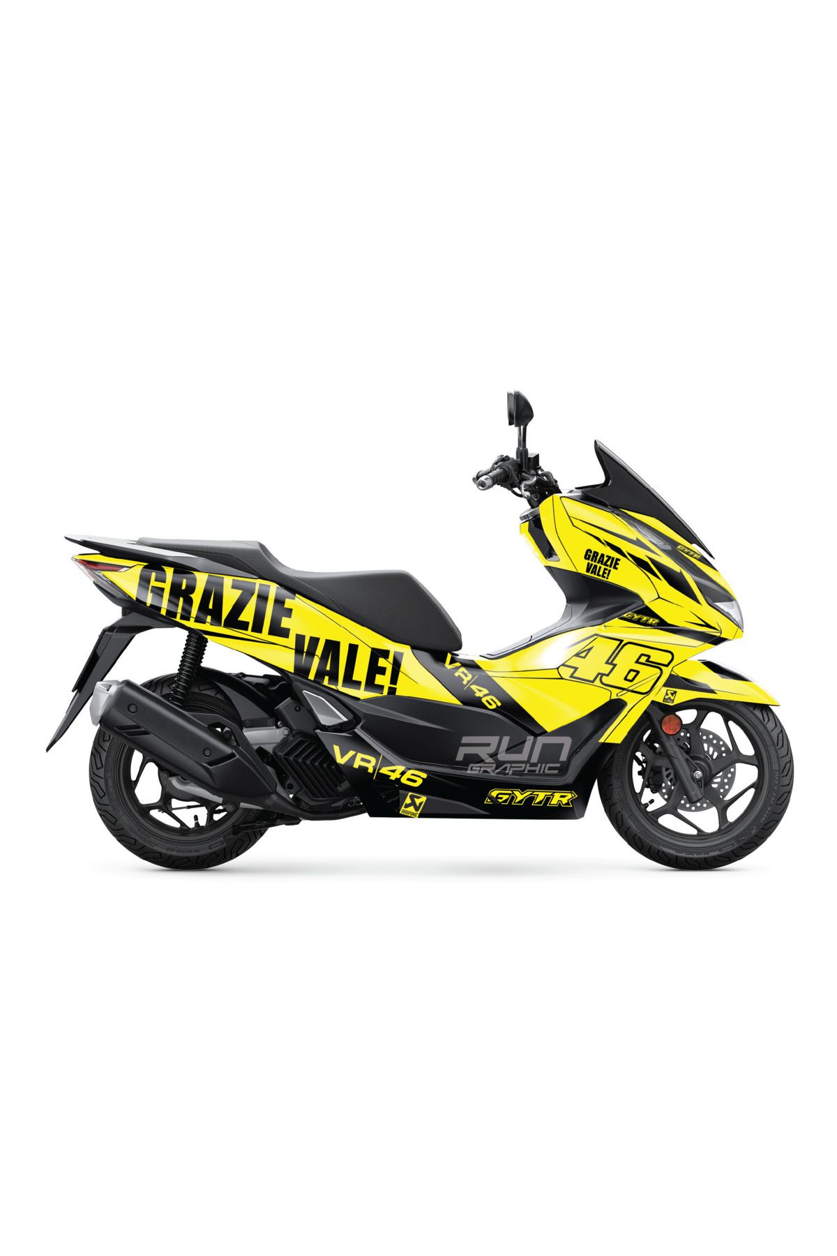 Run Grafik Shop HONDA PCX 2021-2024 GRAZİE VALE KAPLAMA GRAFİK SETİ KİT