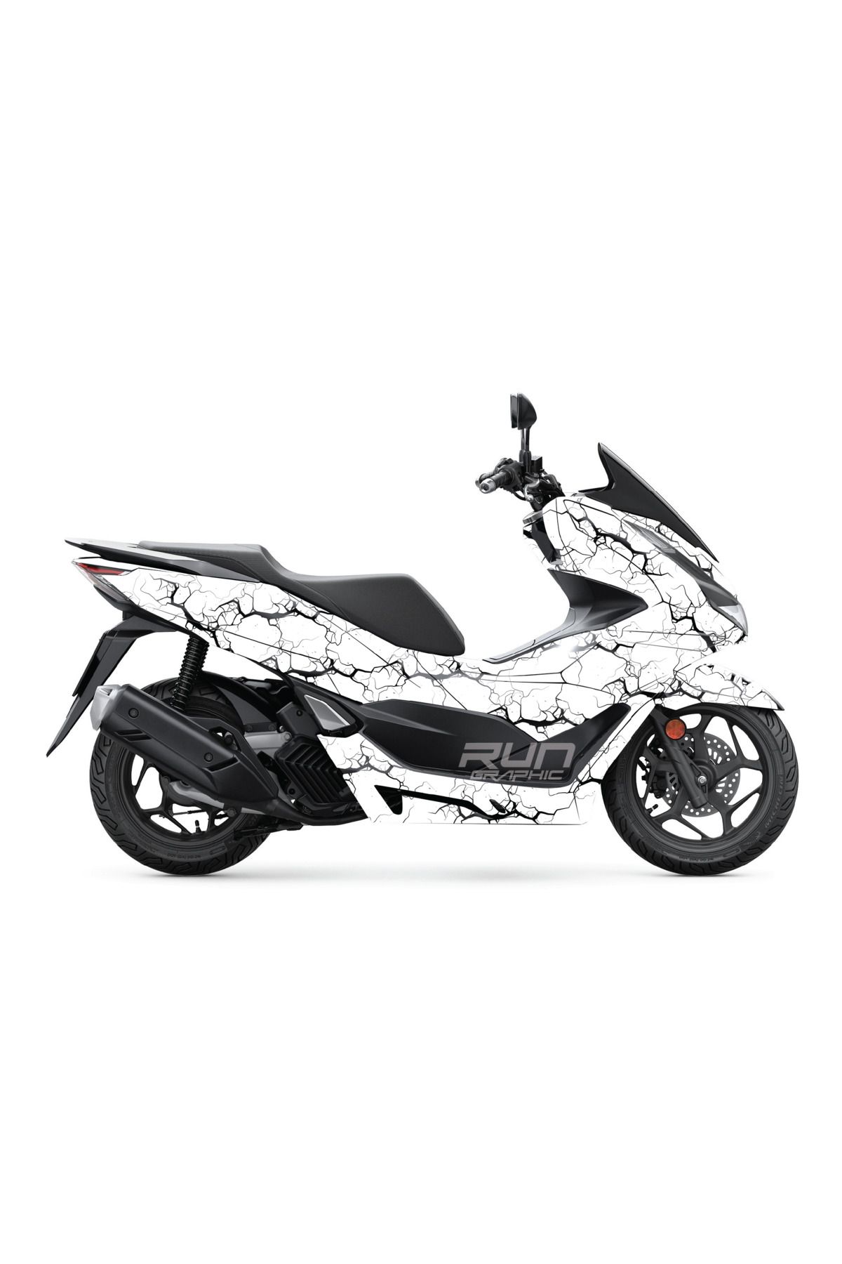 Run Grafik Shop HONDA PCX 2021-2024 ŞİMŞEK KAPLAMA GRAFİK SETİ KİT