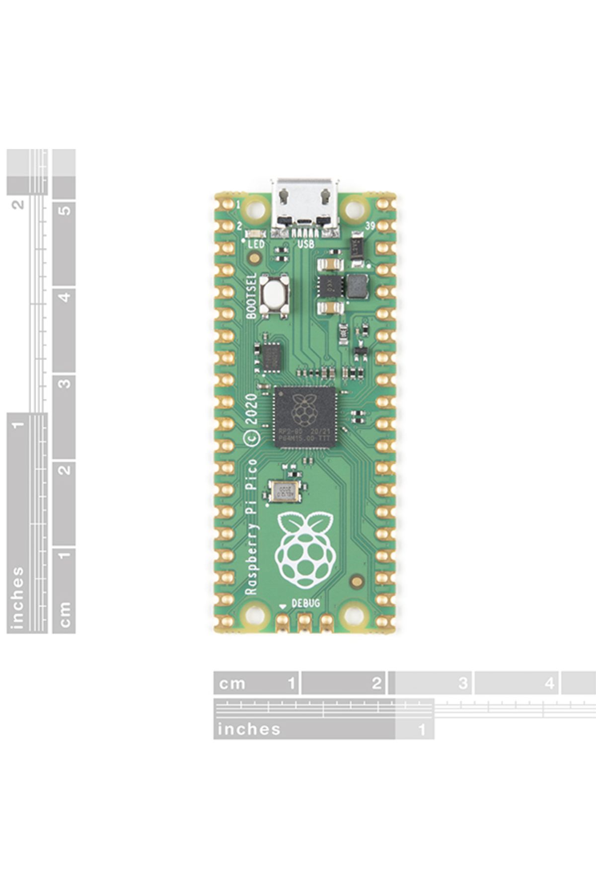 Raspberry Pi-Microcontroler Raspberry Pi Pico RP2040 3