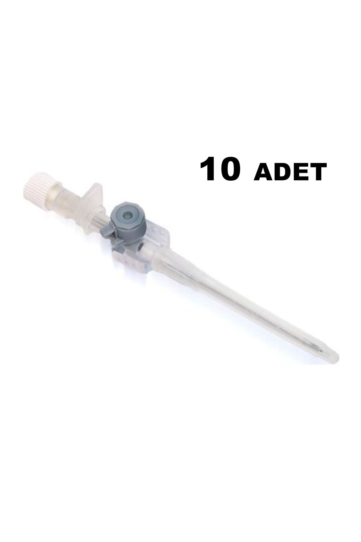 Bıçakçılar Piercing Delim İğnesi 1,7 mm Gri Anjiokat Intraket Kanül İğnesi Göbek ve Dil delim iğnesi 10 ADET